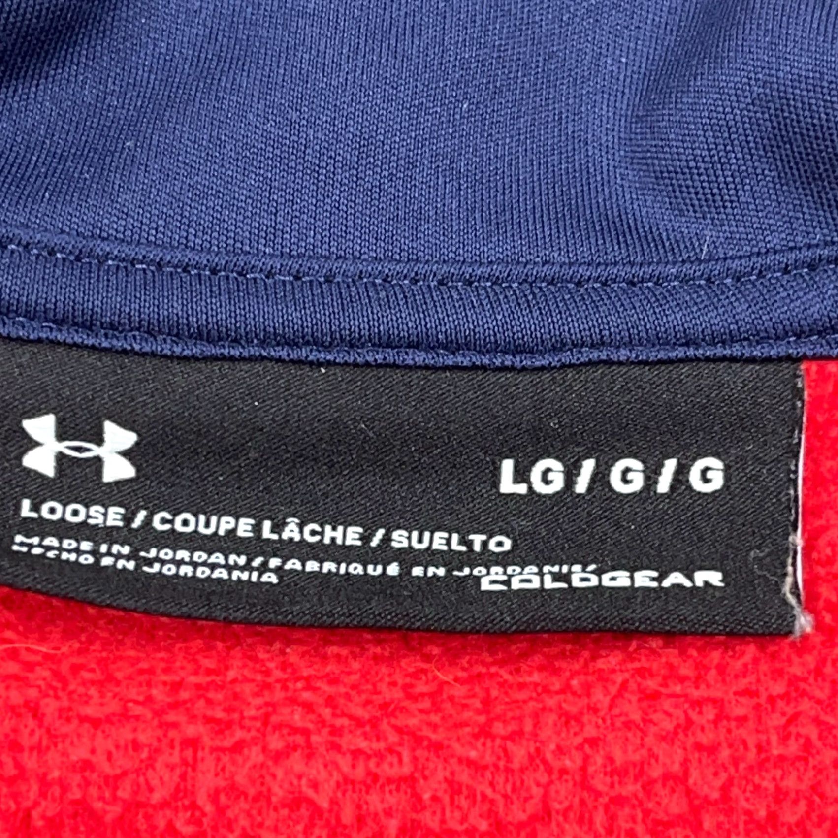 Under Armour Under Armour Sweatshirt Men Large Red Pullover Zip Mock Neck Golf Heather Size US L / EU 52-54 / 3 - 6 Thumbnail