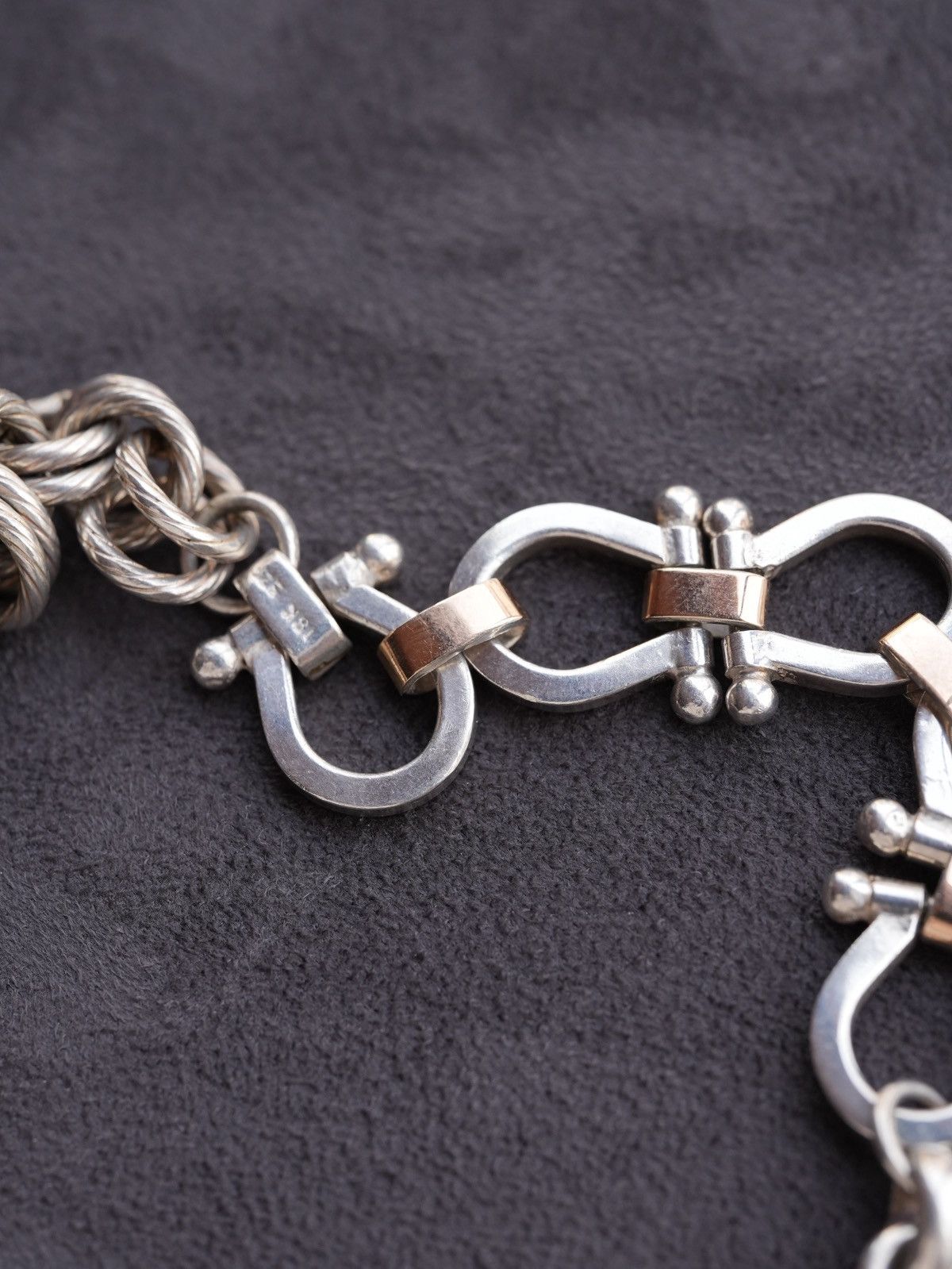 Japanese Brand Tsukuyomi –Reworked Vintage SV 18K Necklace by Machico Okano Size ONE SIZE - 4 Thumbnail