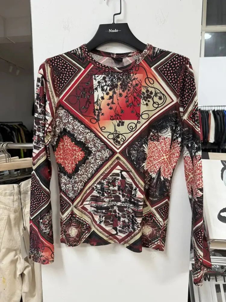 Jean Paul Gaultier × Vintage Sz 48 Jean Paul Gaultier Tight L/S 