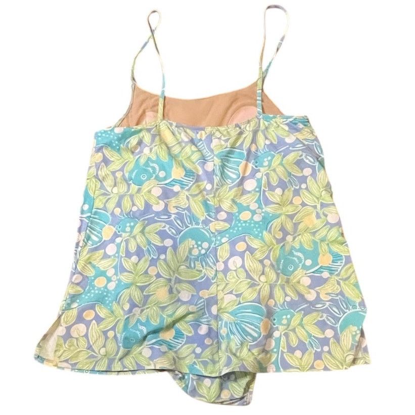 Lilly Pulitzer Lilly Pulitzer Sweet Blue Crabby One Piece Swim Dress Size 8 Size M / US 6-8 / IT 42-44 - 2 Thumbnail