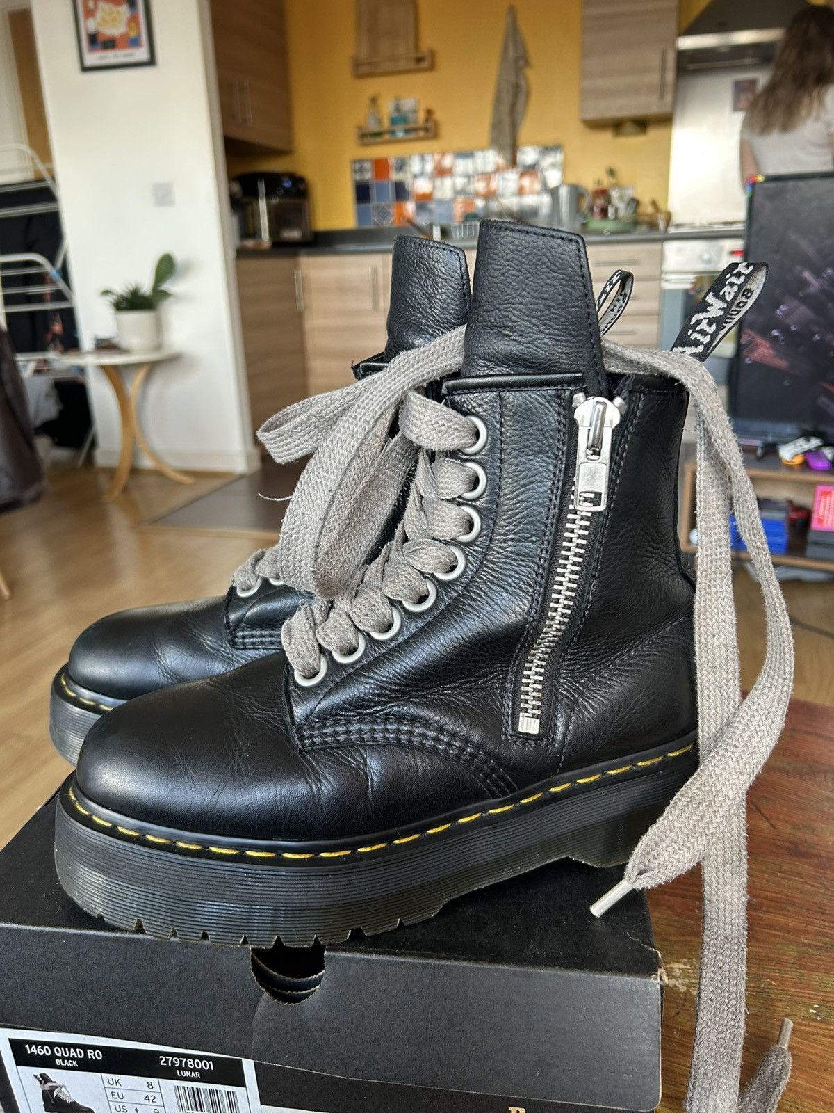 Dr. Martens × Rick Owens Dr Martens x Rick Owens Boots UK 8 Jumbo Lace Size US 9 / EU 42 - 2 Thumbnail