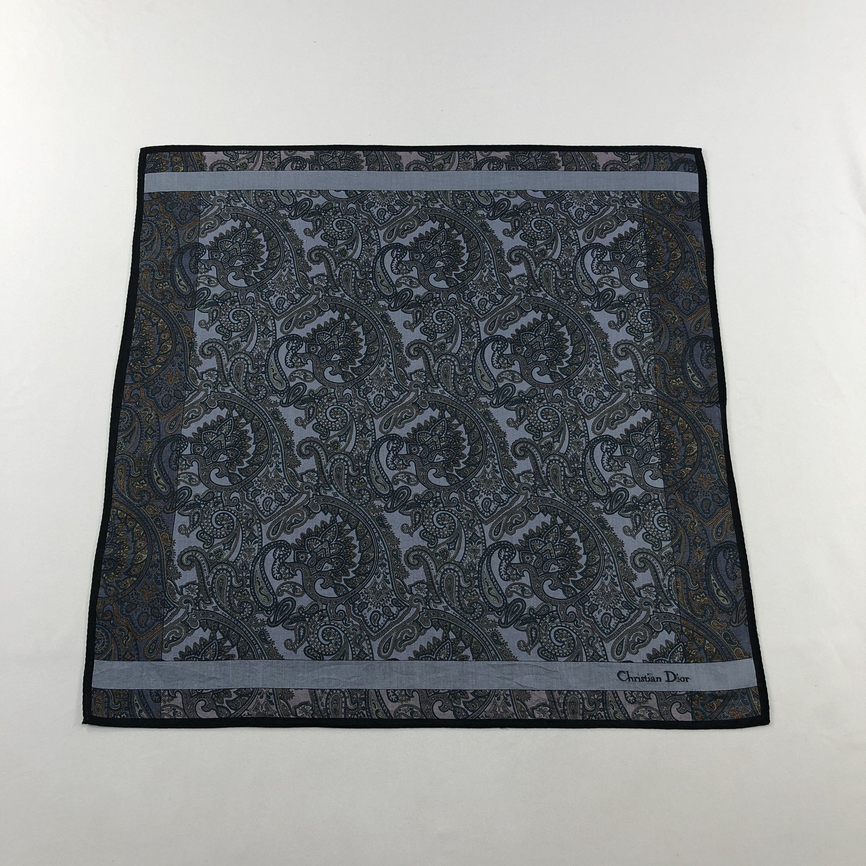 Christian Dior Monsieur Christian Dior Handkerchief Neckerchief Bandana H2948 Size ONE SIZE - 1 Thumbnail