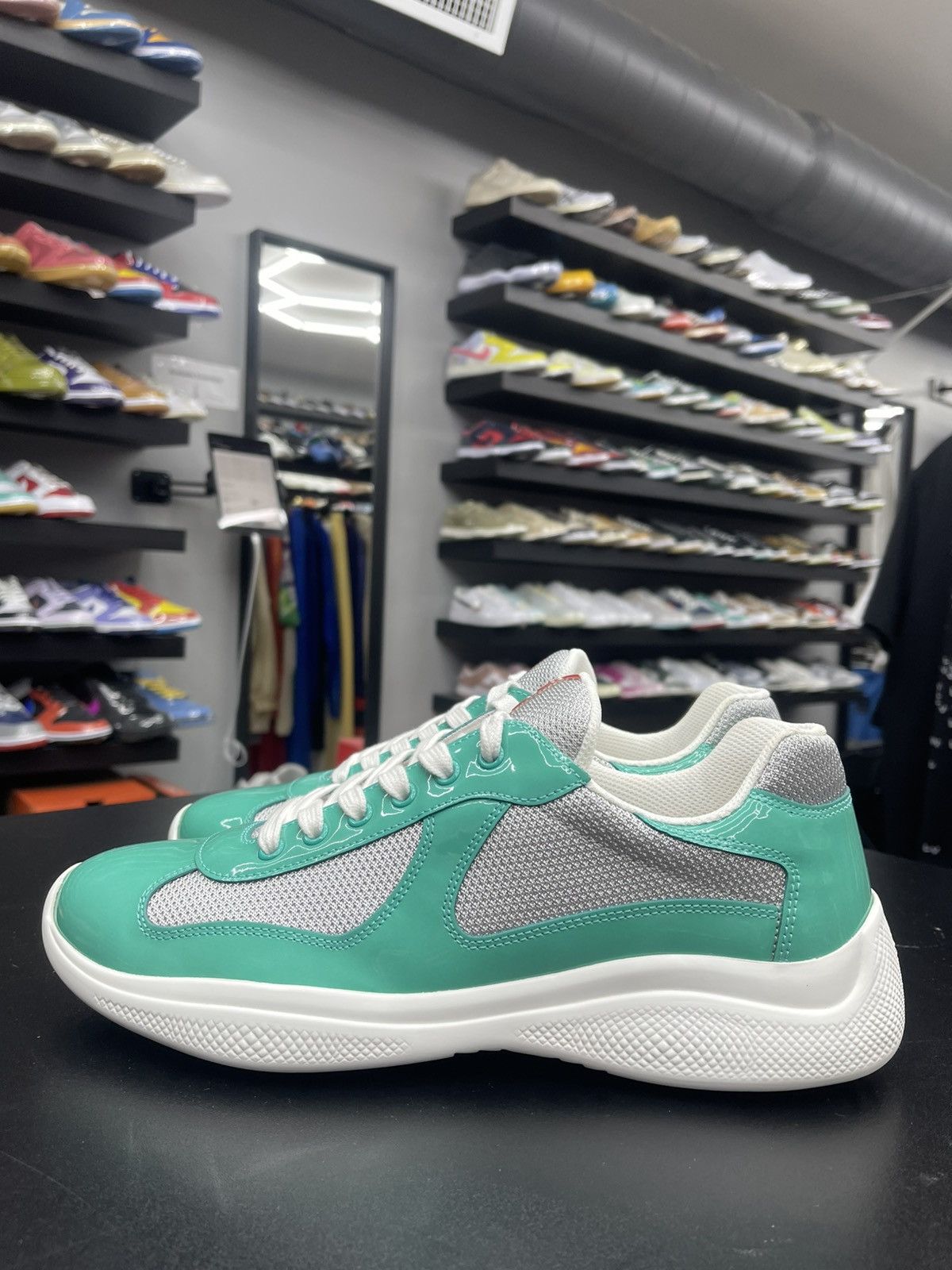Prada Size 8/41EU - Prada Arena Low Tops Light Blue Size US 8 / EU 41 - 1 Thumbnail