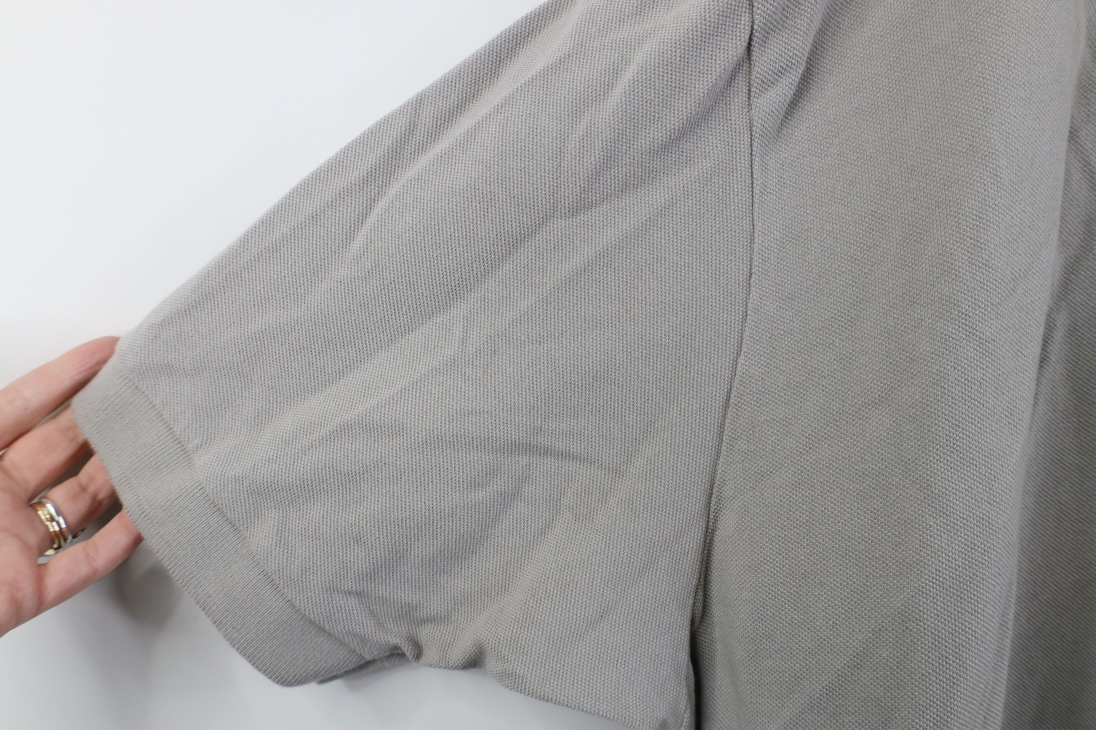 Ralph Lauren Deadstock Vintage 90s Ralph Lauren Knit Golf Polo Shirt Gray Size US XXL / EU 58 / 5 - 7 Thumbnail