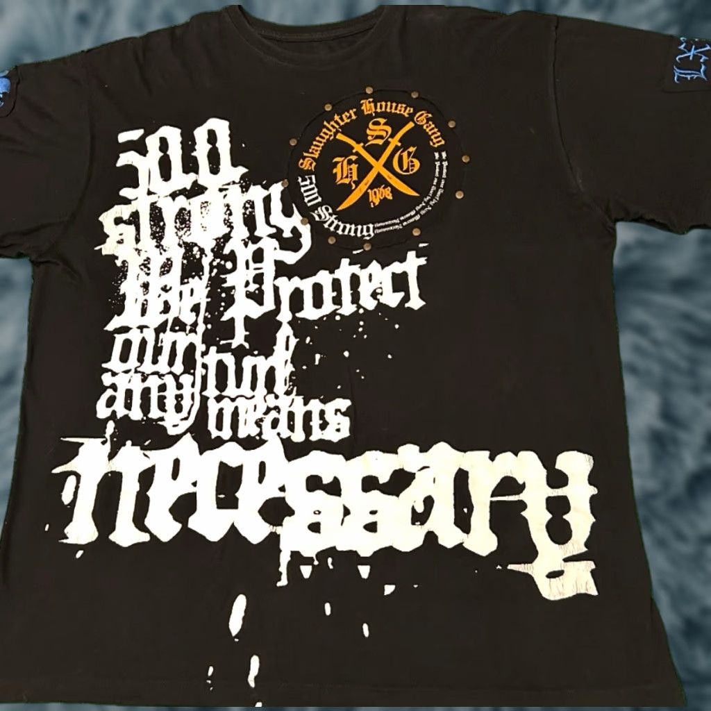 Vintage VINTAGE Blac Label Slaughter House Gang Killers VTG Shirt XXL Black Hip Hop Punk Y2K Men T-Shirt Short Sleeve Size US XXL / EU 58 / 5 - 1 Thumbnail