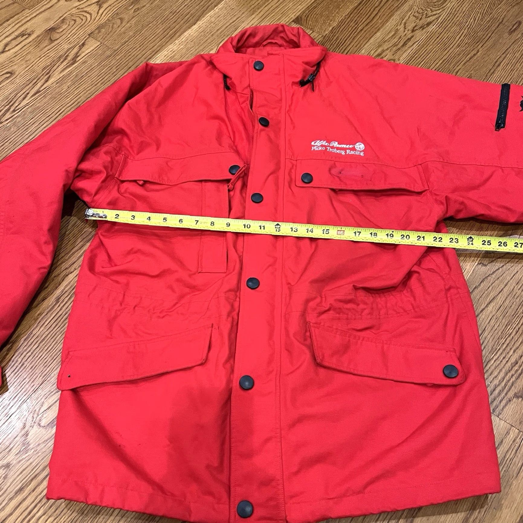 Vintage VINTAGE Alfa Romeo Racing Jacket Mens L Red Zip Button Embroidered Wind-Resistant Water-Resistant Insulated Zipped Pockets Size US L / EU 52-54 / 3 - 4 Thumbnail