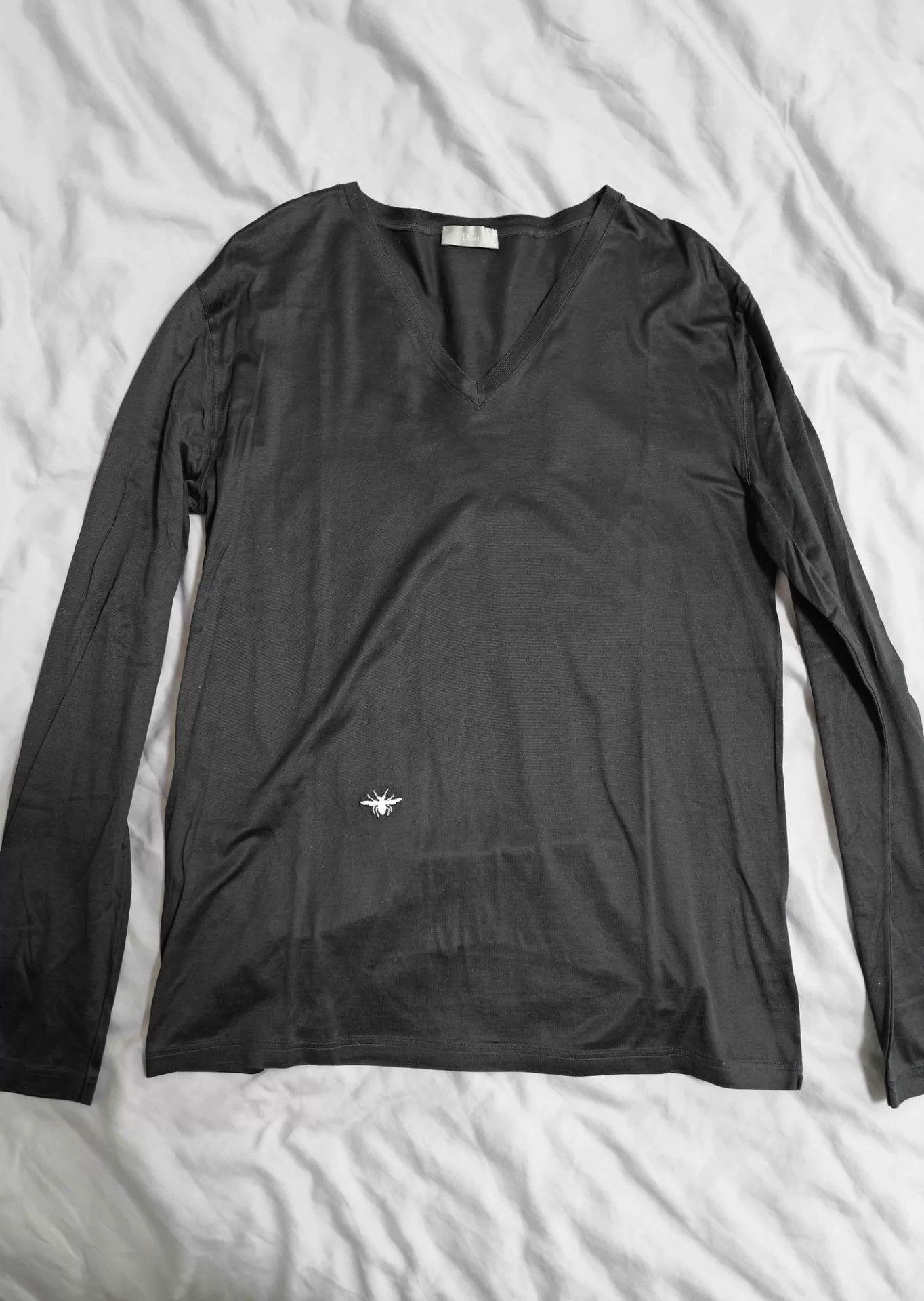 Dior × Hedi Slimane Dior Homme SS04 'Strip' Bee Long Sleeve T