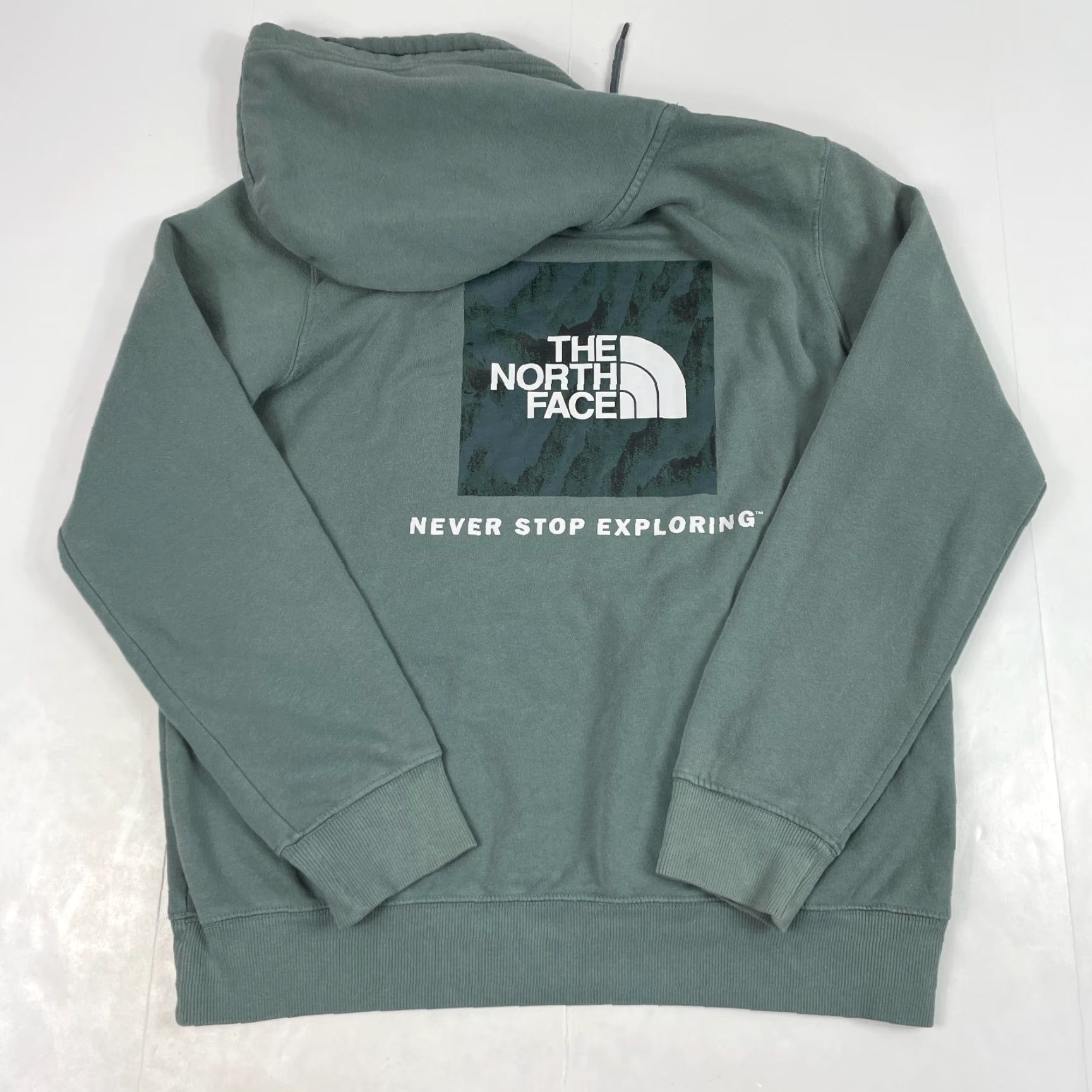 The North Face The North Face Hoodie Mens Medium Green Pullover Lined Hooded Pockets Outdoor 2000s Fall Winter Mens Size US M / EU 48-50 / 2 - 2 Thumbnail