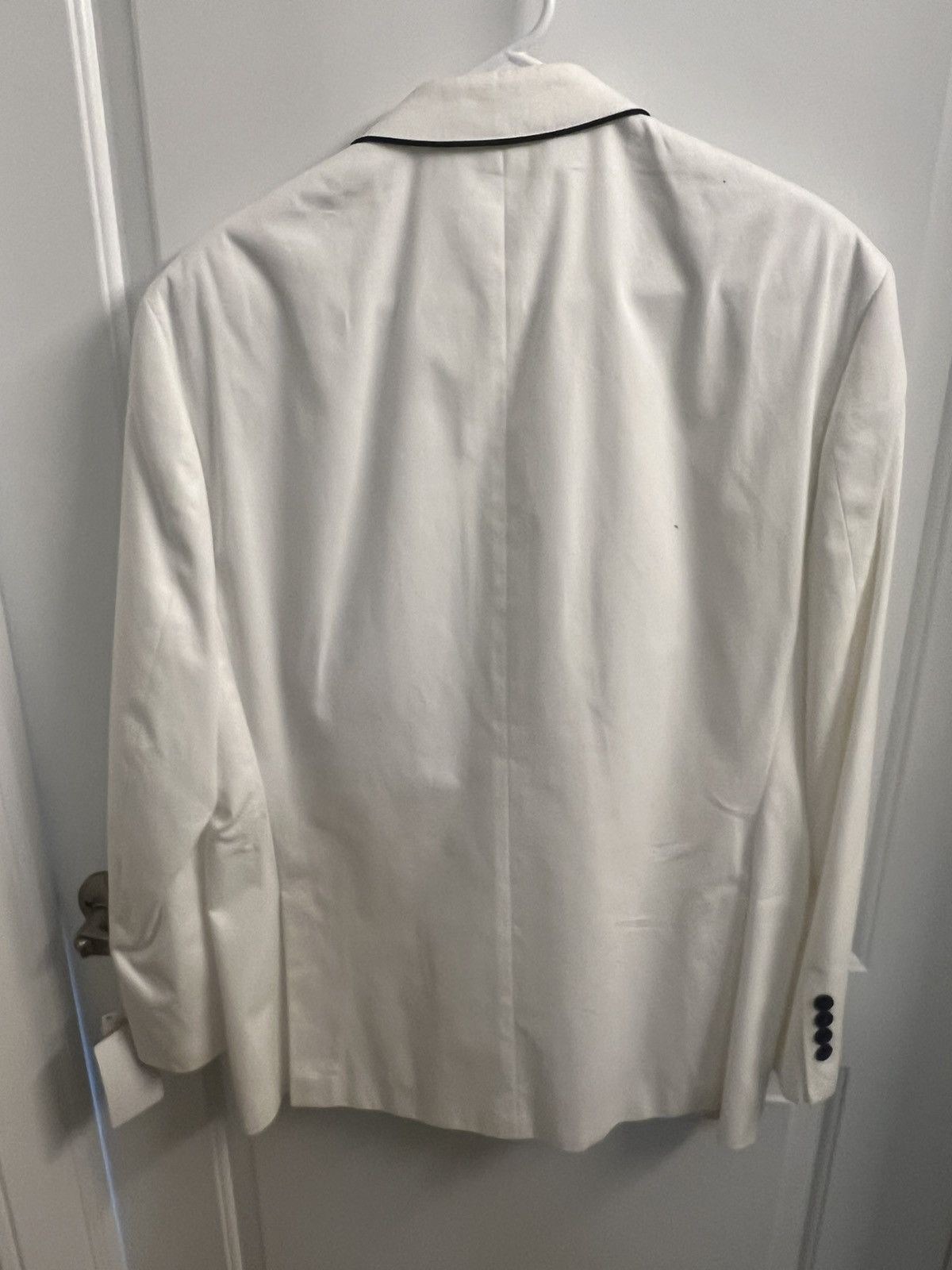 Van Heusen White Mens Suit Jacket/Blazer Size US L / EU 52-54 / 3 - 12 Thumbnail