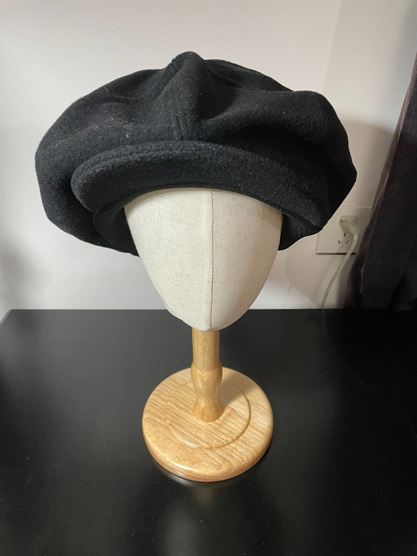 Neighborhood NEIGHBORHOOD Vintage Black Wool Newsboy Cap Size ONE SIZE - 1 Thumbnail