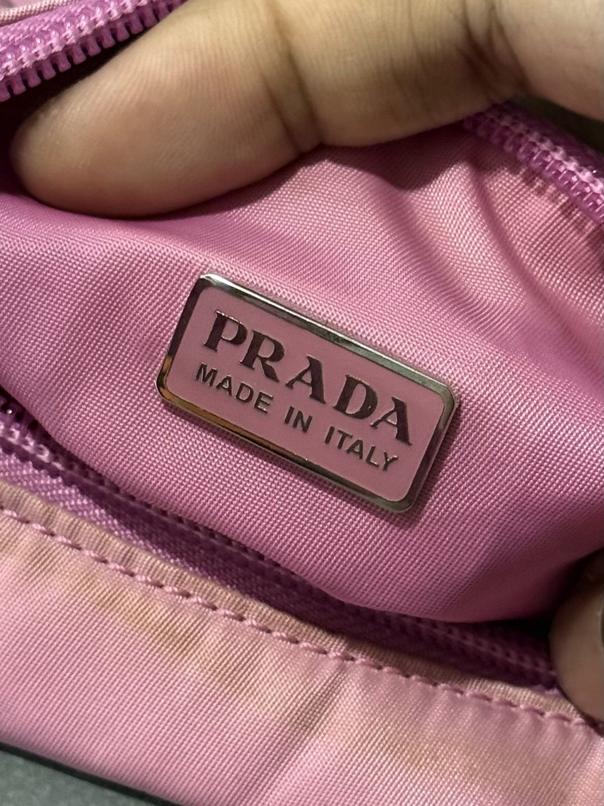 Prada Vintage Prada Small Pink Shoulder Hobo Style Bag Size ONE SIZE - 10 Thumbnail