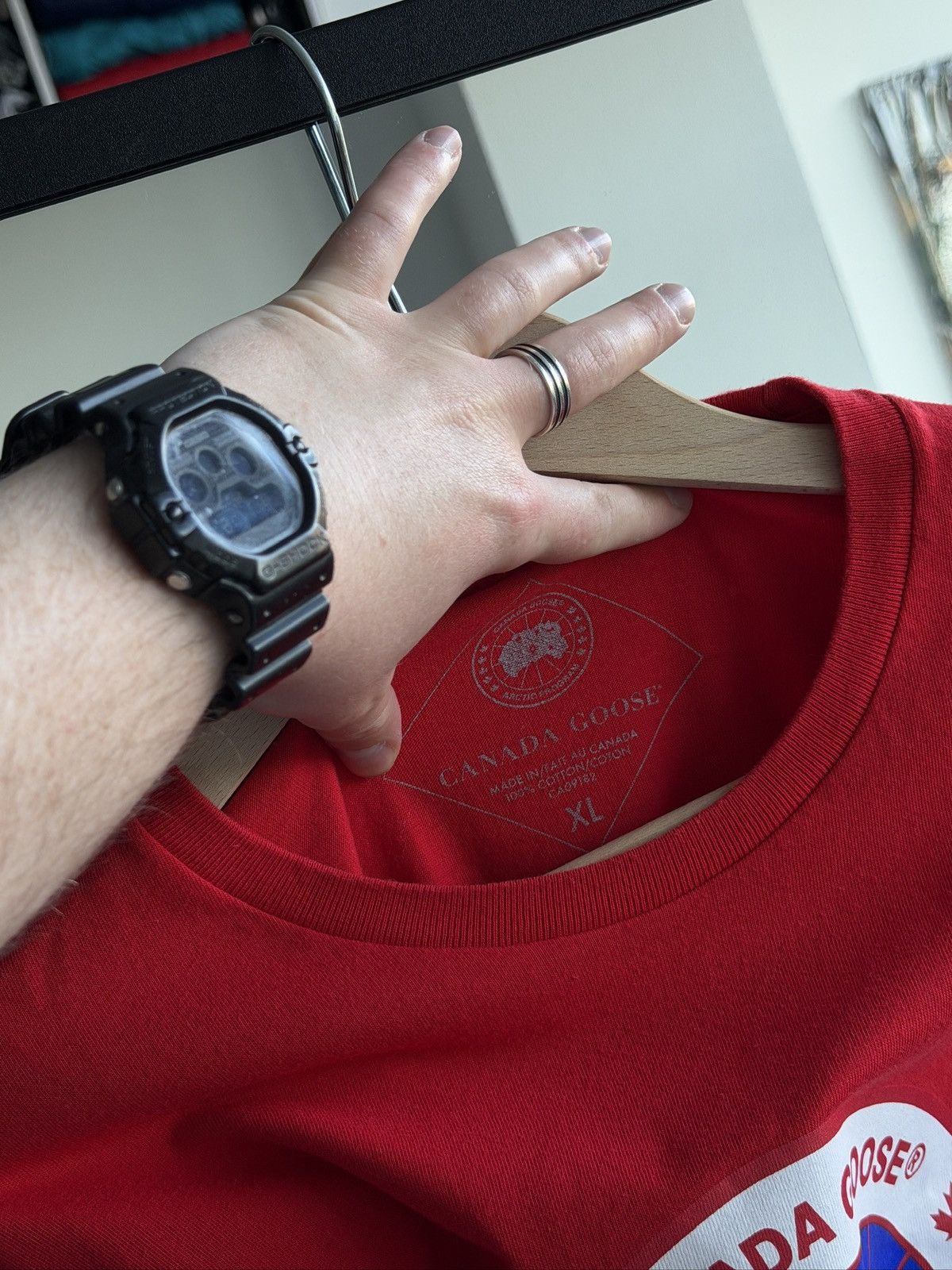 Canada Goose Canada Goose t shirt red XL Size US XL / EU 56 / 4 - 3 Thumbnail