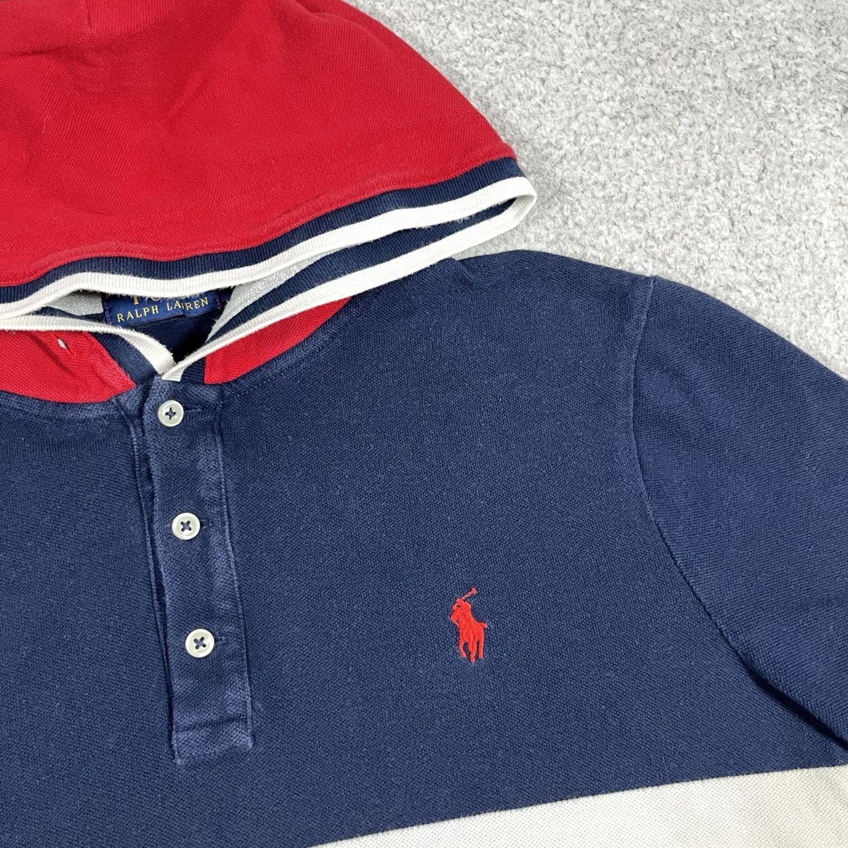 Polo Ralph Lauren Polo Ralph Lauren Shirt Mens M Stripe Short Sleeve Hooded Pony Preppy Size US M / EU 48-50 / 2 - 7 Thumbnail