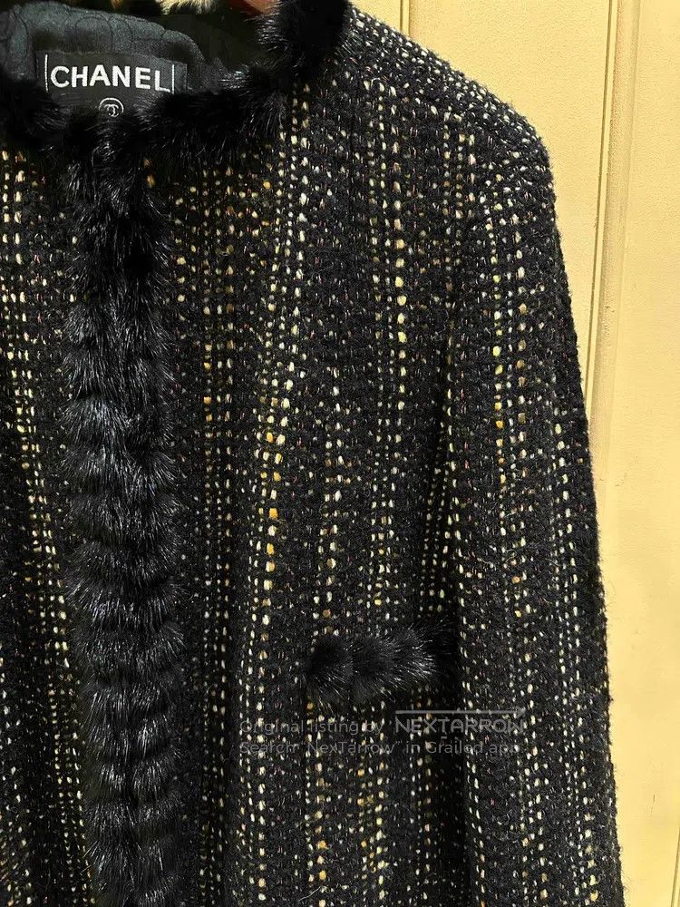 Chanel Chanel Black and brown furry coat Size XS / US 0-2 / IT 36-38 - 3 Thumbnail