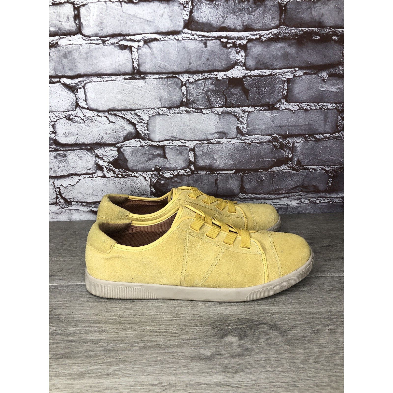 Other Vionic Jean Yellow Suede Casual Comfort Lace Sneakers Shoes Size US 9.5 / IT 39.5 - 12 Thumbnail