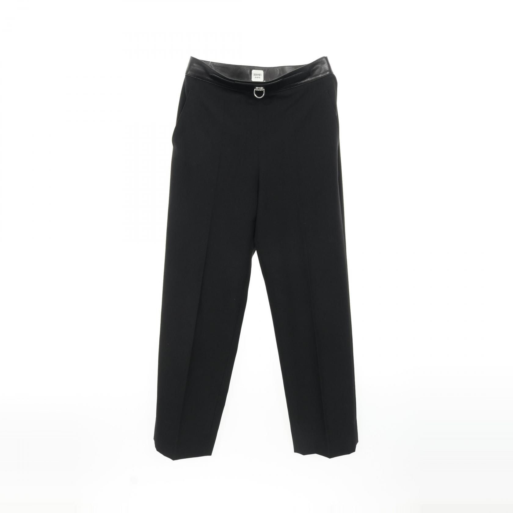 Hermes Hermes Hermes Pants Wool Lamb Leather Pants Leather Bottoms Size ONE SIZE - 1 Thumbnail