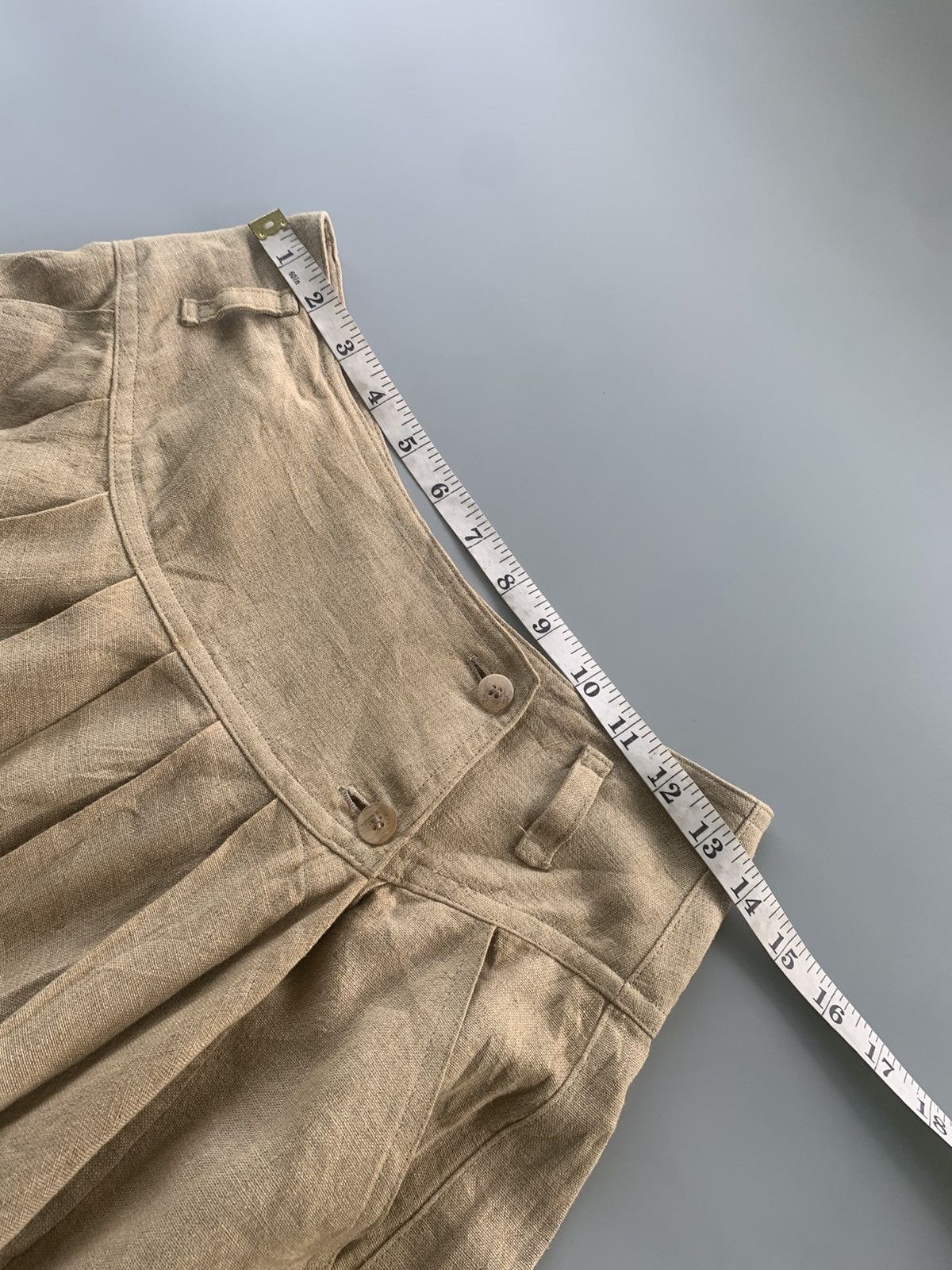 Issey Miyake VINTAGE 1984 ISSEY MIYAKE HEMP SKIRT Size 28" / US 6 / IT 42 - 13 Thumbnail