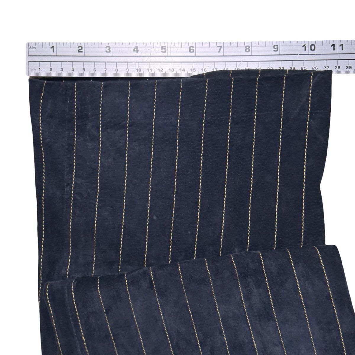 Wilsons Leather Wilsons Leather Maxima Pants 18 Navy Pinstripe Leather Size 39" - 6 Thumbnail