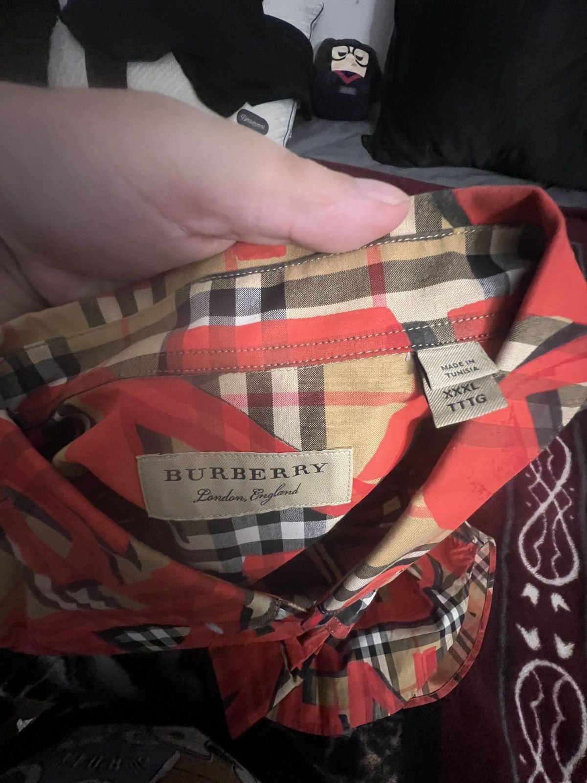 Burberry Burberry Graffiti Long Sleeve Button Up Size US XL / EU 56 / 4 - 3 Thumbnail