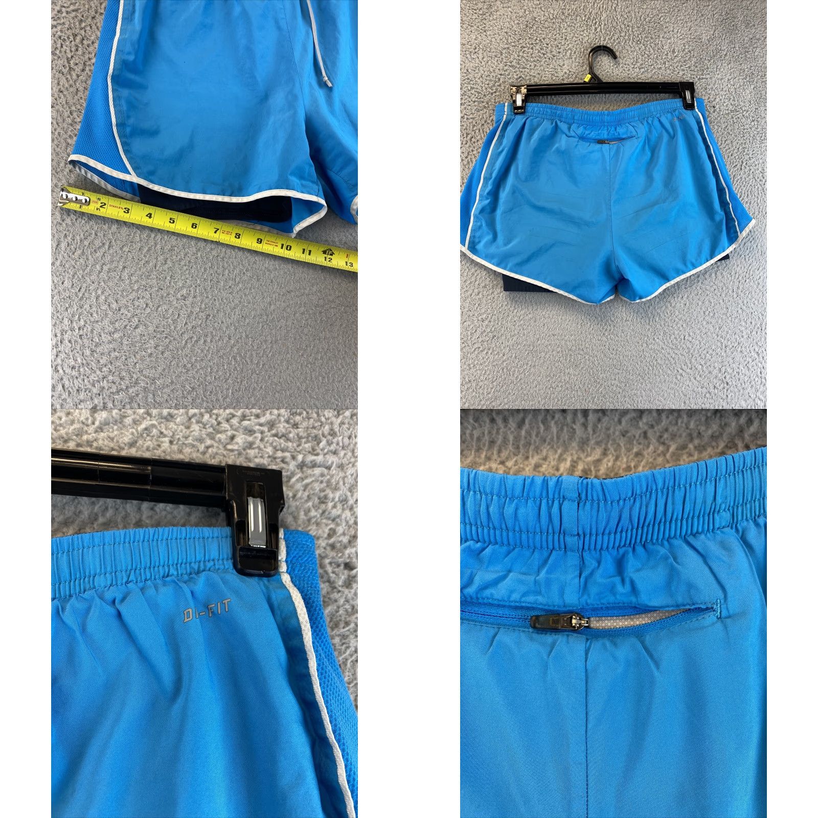 Nike Nike Women Running Shorts Blue Elastic Waist 30-32 Inseam NA Size M Athletic Nike Shorts Women’s Athletic Sportswear 78-66 (M) Size 32" / US 10 / IT 46 - 8 Thumbnail