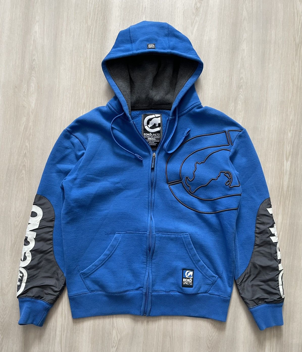 Ecko Unltd. VTG Y2K Ecko Big Logo Spellout Sleeve Hoodie Sz Small Size US S / EU 44-46 / 1 - 3 Thumbnail