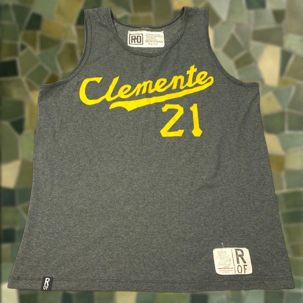 Roots Roots Of Fight Clemente Shirt Mens M Gray Sleeveless Tank Top Baseball Size US M / EU 48-50 / 2 - 1 Thumbnail