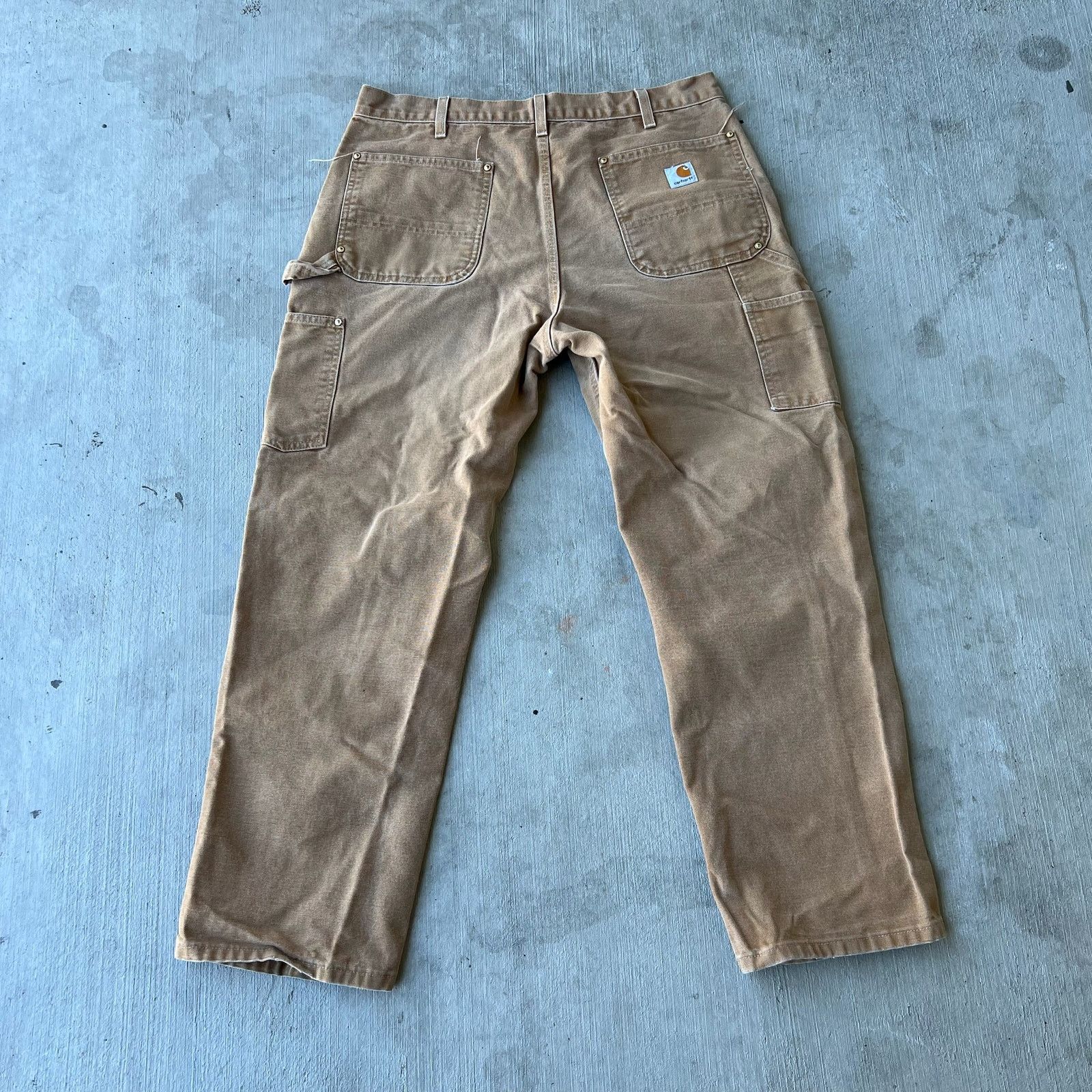 Carhartt × Vintage Carhartt brown double knee work wear carpenter pants Size US 35 - 4 Thumbnail