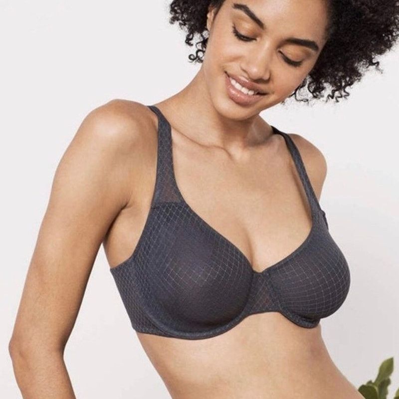 Other True and Co Purple Grey Made of Stars Unlined Wire Bra 36C Size ONE SIZE - 1 Thumbnail