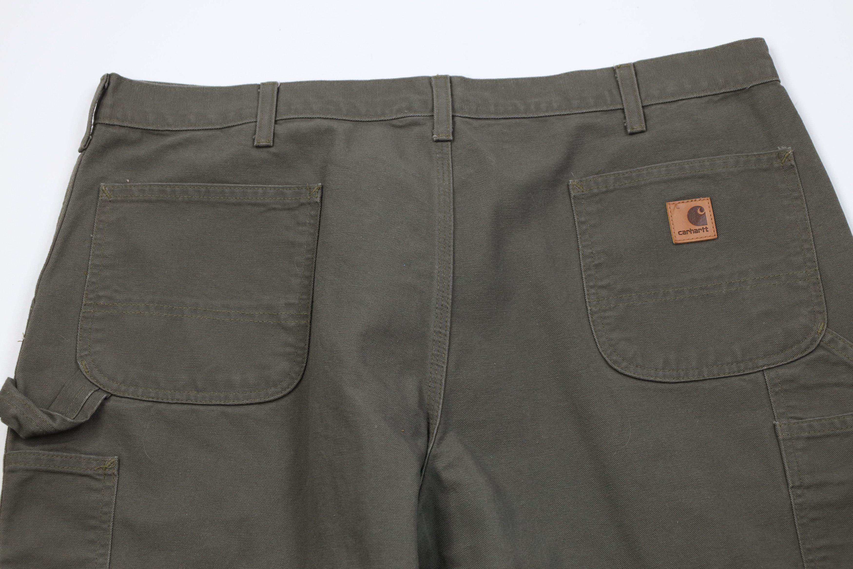Carhartt Vintage Y2K Carhartt Wide Leg Dungaree Pants Moss Green Size US 42 / EU 58 - 10 Thumbnail