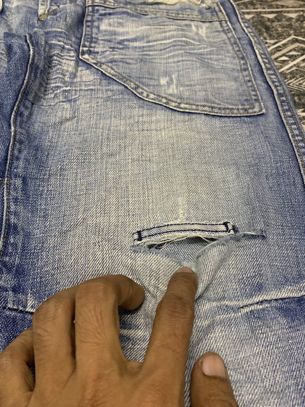 If Six Was Nine 🔥RARE🔥JPG INSPIRED FISHBONE KURT COBAIN STYLE DISTRESSED Size US 34 / EU 50 - 5 Thumbnail