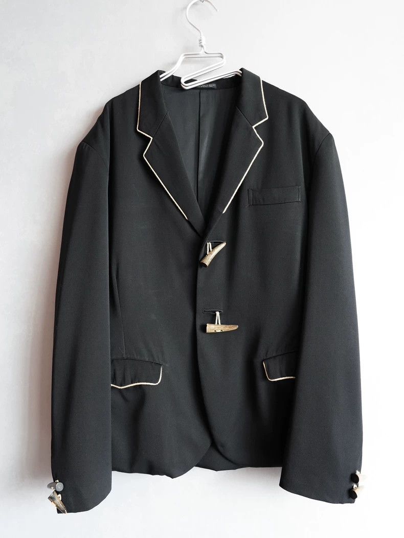 Yohji Yamamoto Yohji Yamamoto 87AW Cornerbutton Ruffled Jacket 2505-Nextar Size US M / EU 48-50 / 2 - 1 Thumbnail