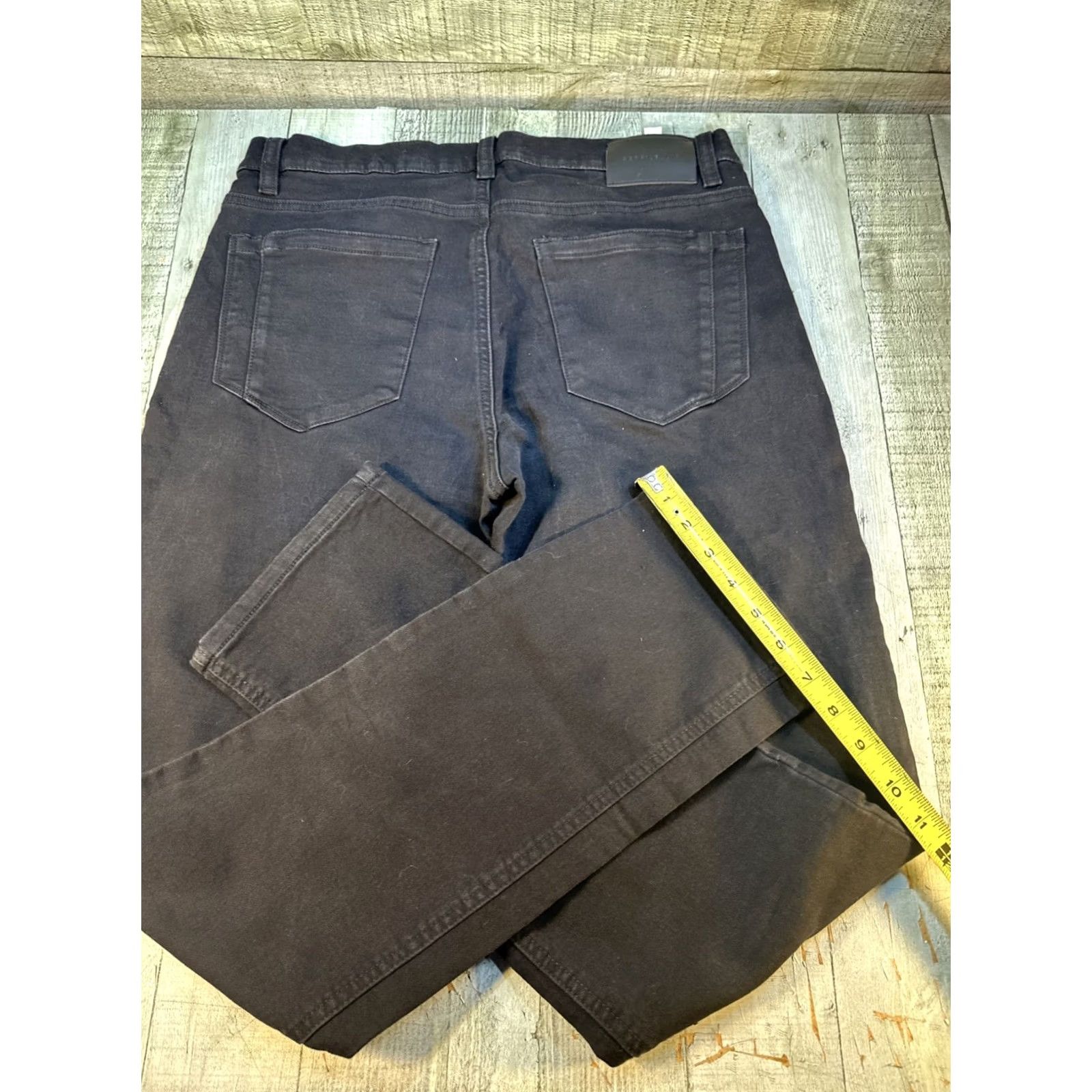 Perry Ellis Perry Ellis Men Pants Chino Black 33x32 Regular Stretch Inseam 32 Mens Size US 33 - 4 Thumbnail