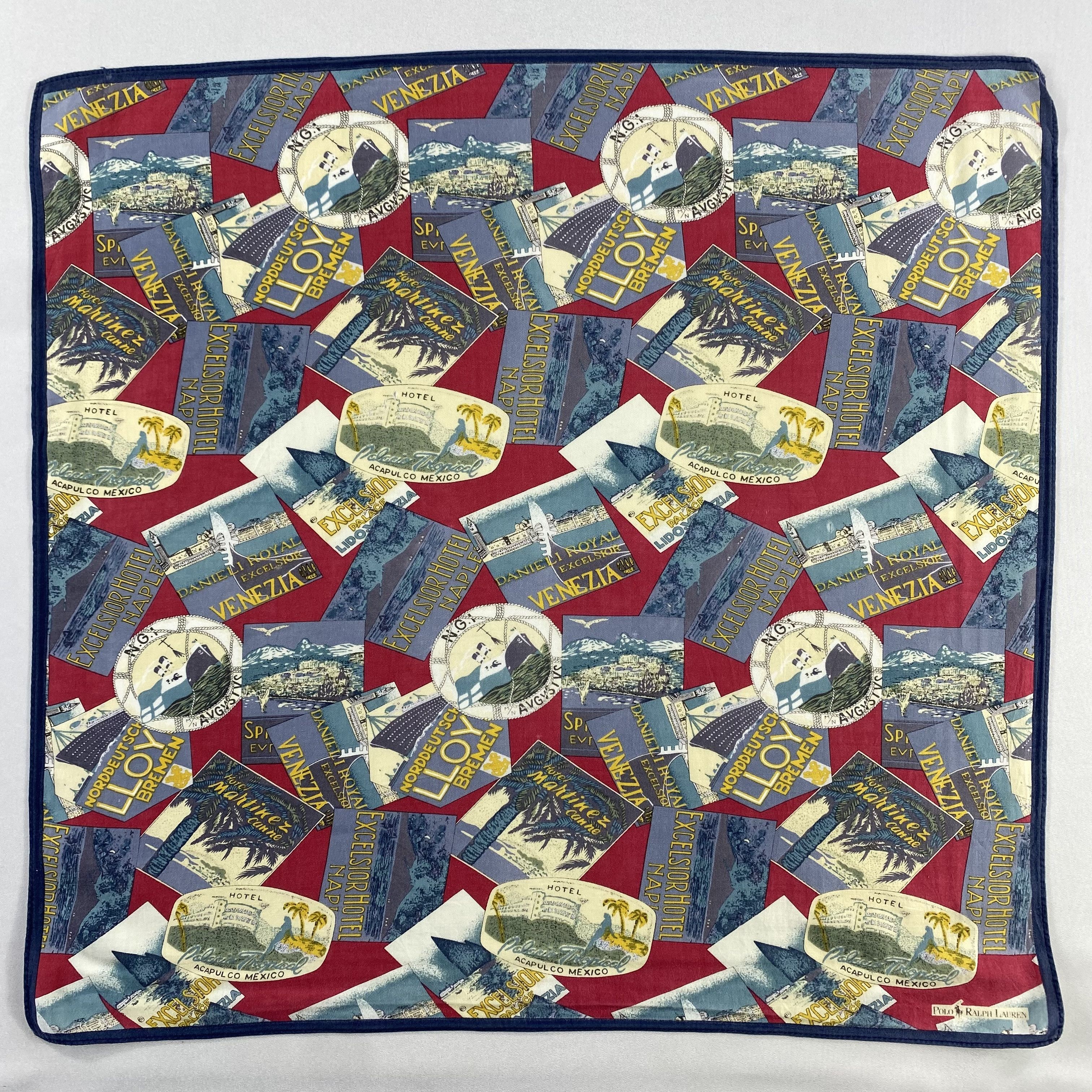 Polo Ralph Lauren × Vintage Polo Ralph Lauren Bandana/ Handkerchief / Neckerchief-P1709 Size ONE SIZE - 1 Thumbnail