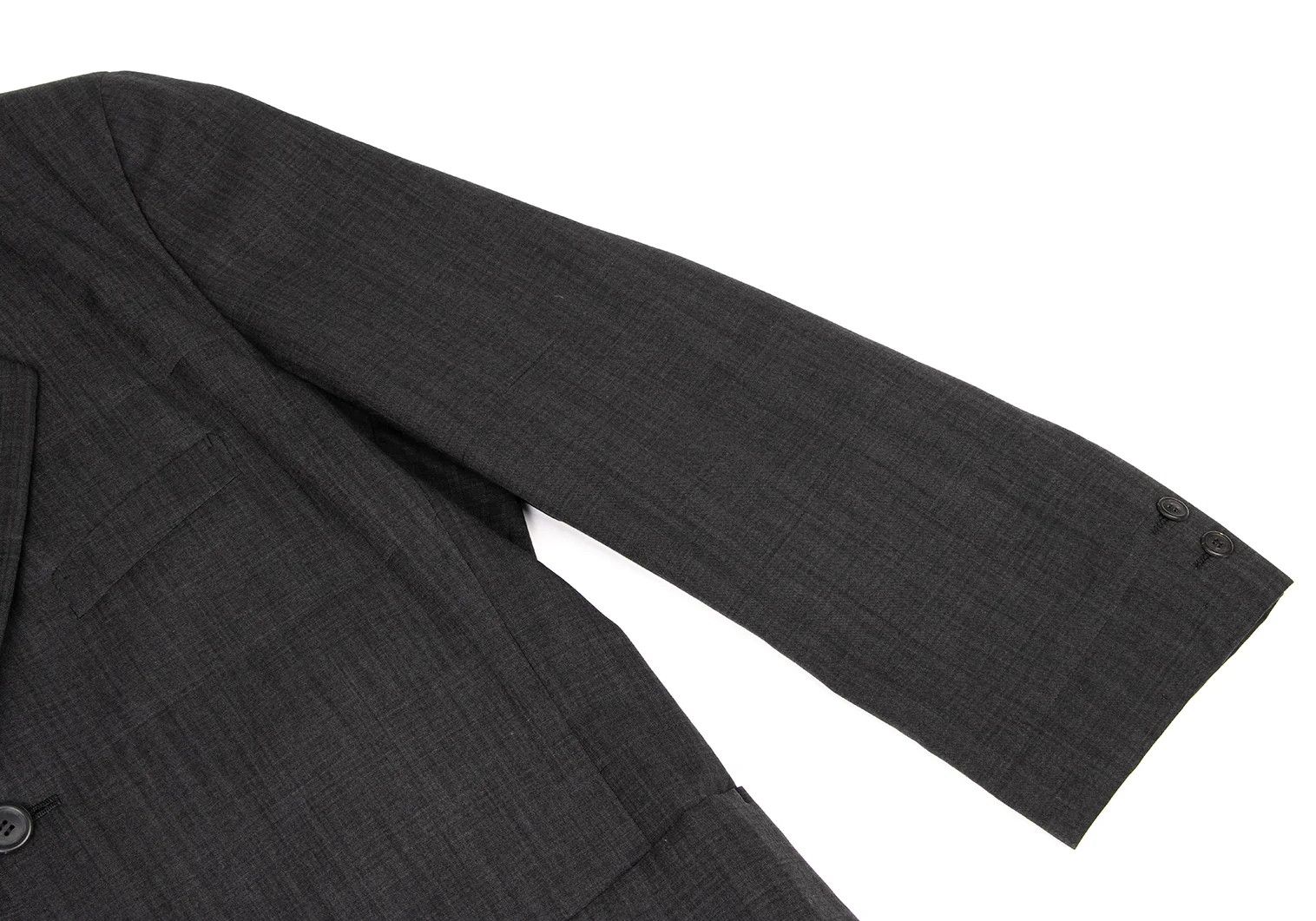 Issey Miyake Wool Stitch Design 3B Jacket in Charcoal, Size M Size US M / EU 48-50 / 2 - 8 Thumbnail