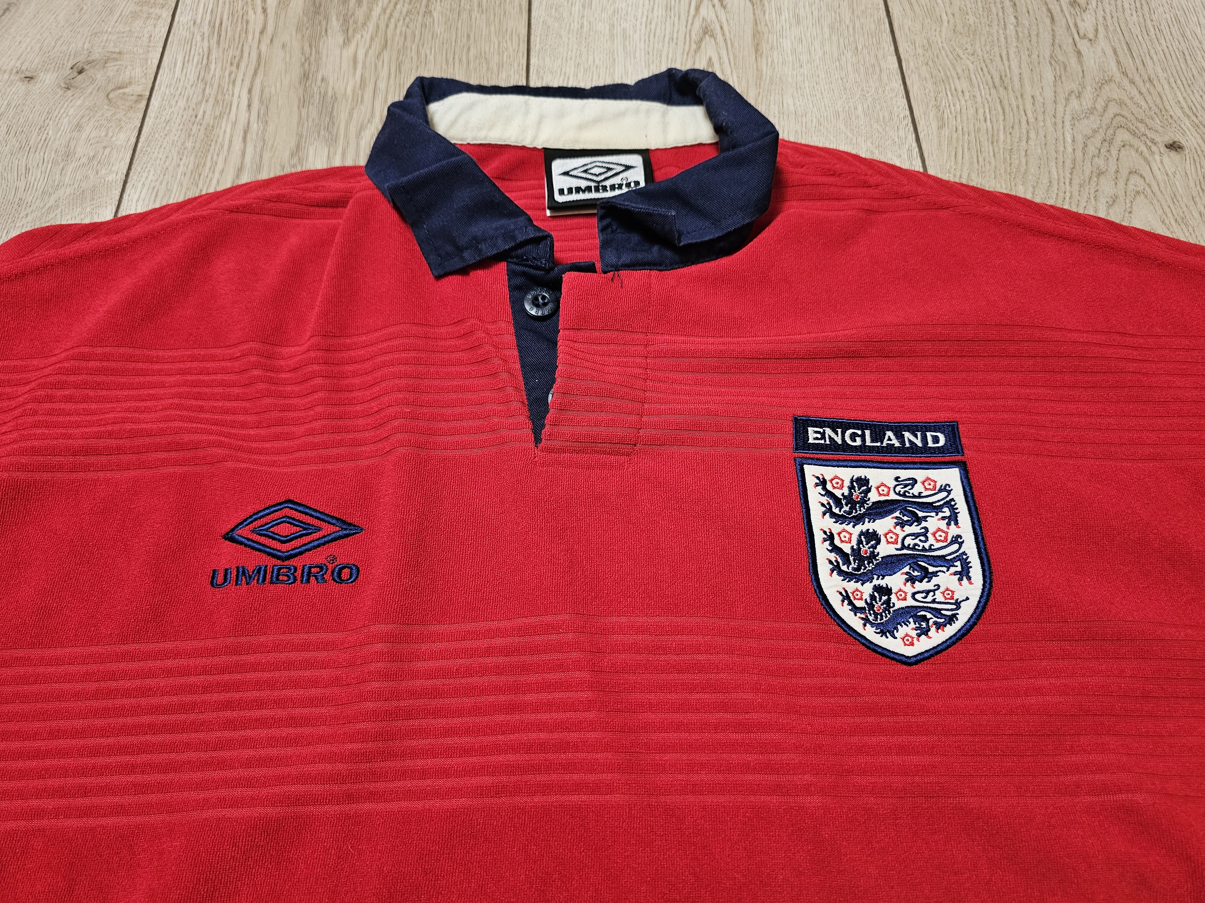 Vintage ENGLAND 1999 2001 VINTAGE AWAY FOOTBALL SHIRT SOCCER JERSEY Size US L / EU 52-54 / 3 - 3 Thumbnail
