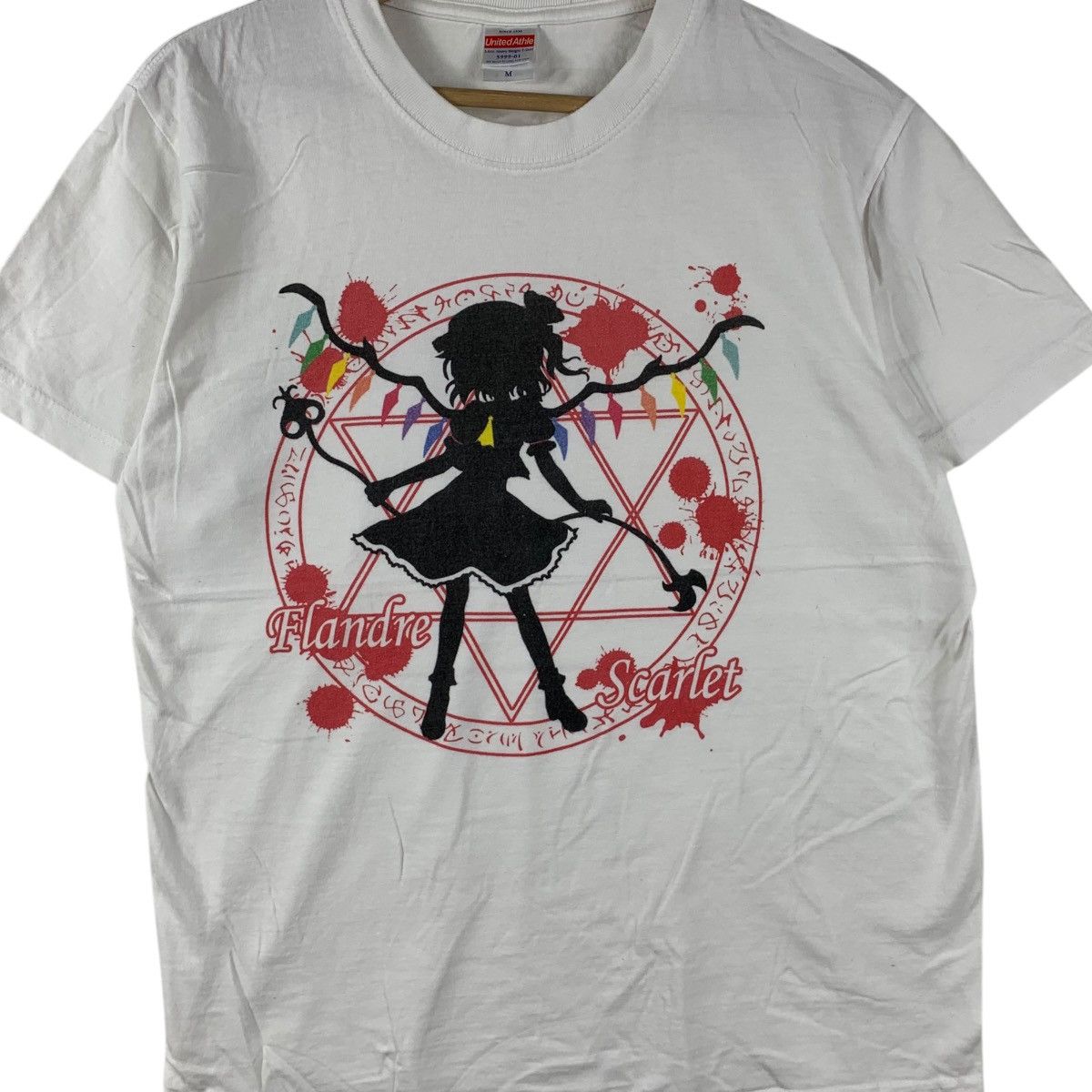 Vintage ANIME TOUHOU PROJECT Flandre Scarlet Devil Tee Shirt Top Size US M / EU 48-50 / 2 - 3 Thumbnail