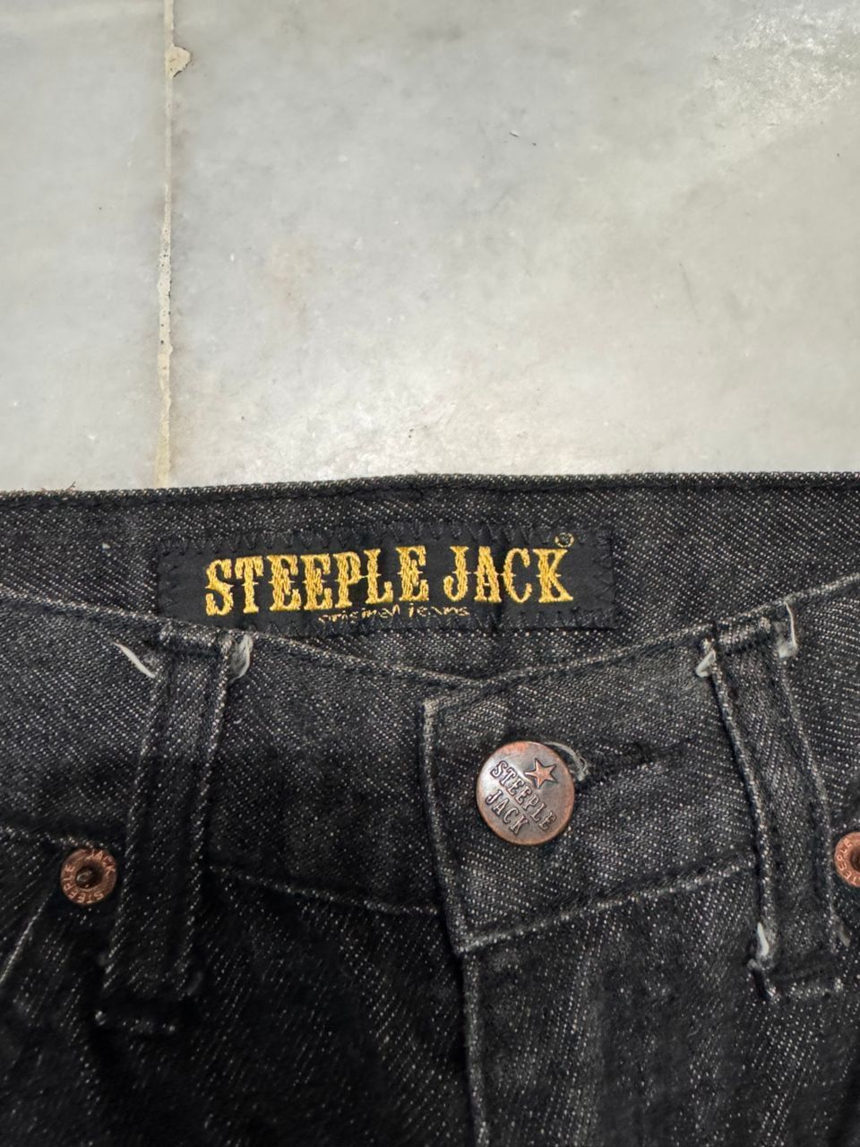 Tornado Mart 💥BELL BOTTOM💥BAGGY FLARE STEEPLE JACK MUDWASH DISTRESSED Size US 28 / EU 44 - 7 Thumbnail