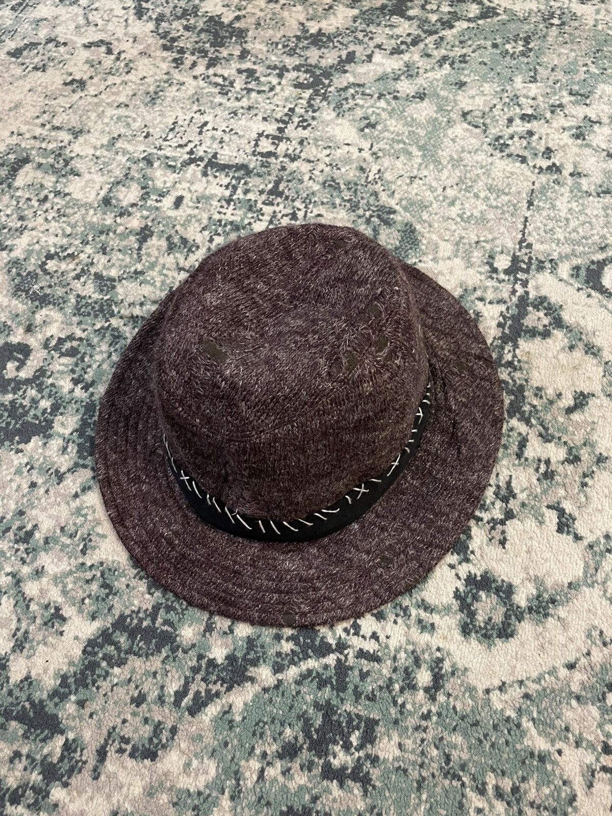 Maison MIHARA YASUHIRO Maison Miharayasuhiro x Ca4la Crochet Distressed Style Hats Size ONE SIZE - 11 Thumbnail