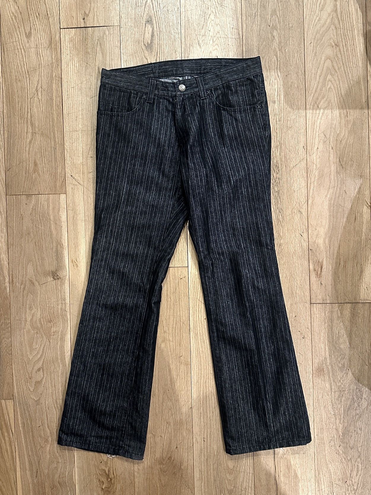 Tornado Mart Tornado Mart Striped Shine Denim Size US 30 / EU 46 - 1 Thumbnail