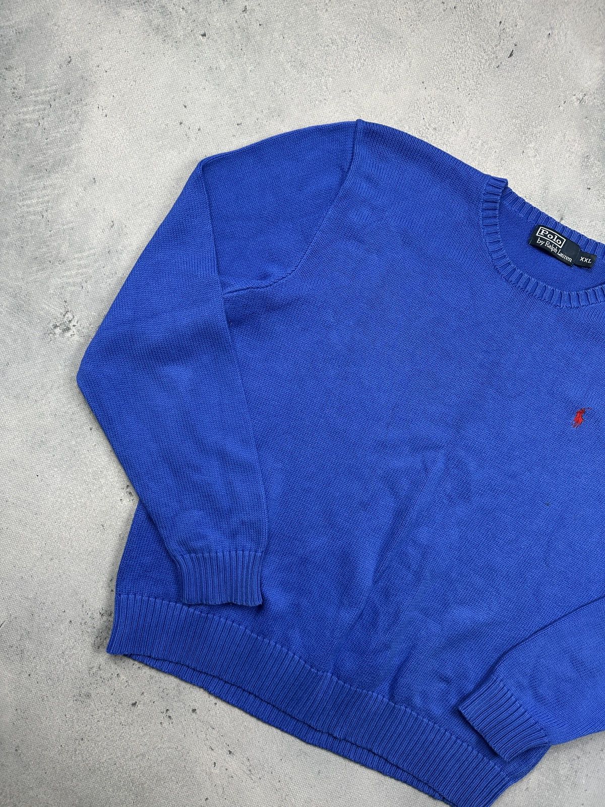 Polo Ralph Lauren Polo Ralph Lauren Classic Knit Sweater Blue Logo Crewneck Size US XXL / EU 58 / 5 - 3 Thumbnail