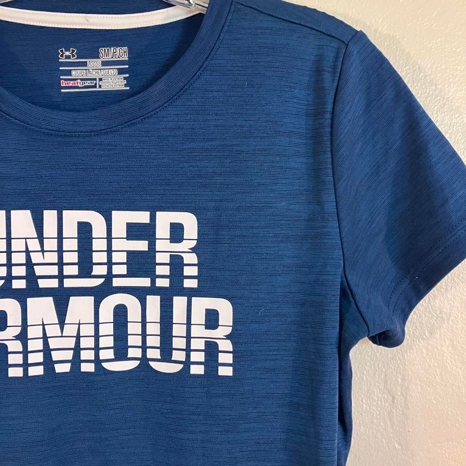Under Armour Under Armour Blue Loose Fit Heat Gear Workout T-shirt Size S / US 4 / IT 40 - 2 Thumbnail