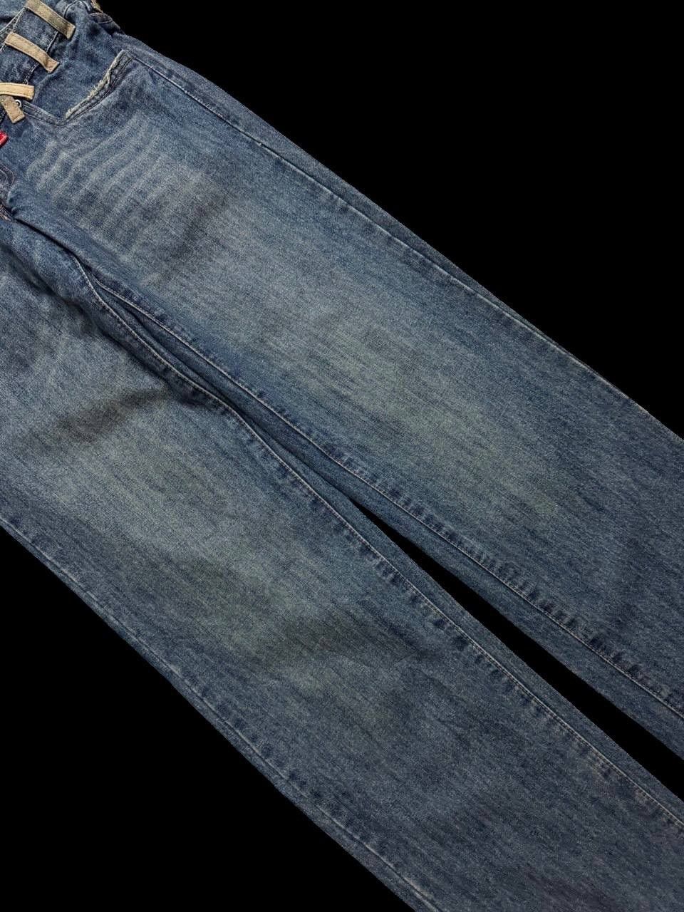 PPFM DOUBLE WAIST 90s Jungle Storm 🇯🇵 Mudwash Distressed Insane Size US 31 - 9 Thumbnail