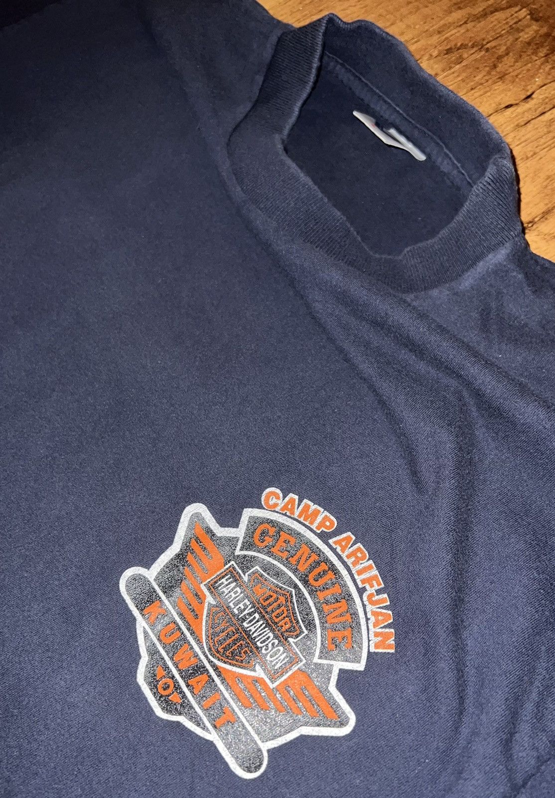 Harley Davidson × Vintage VINTAGE KUWAIT HARLEY DAVIDSON Size US L / EU 52-54 / 3 - 3 Thumbnail