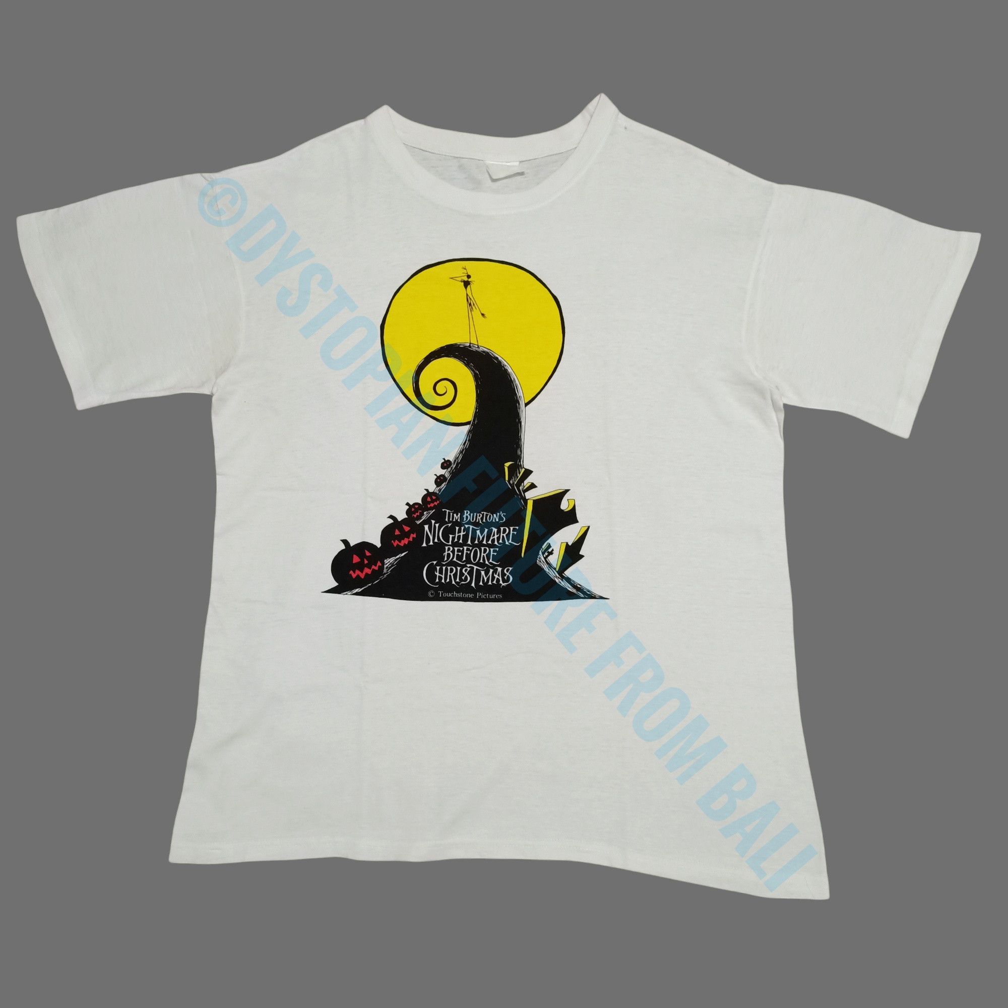 Vintage Vintage Tim Burtons Nightmare Before Christmas Movie T-shirt Size US L / EU 52-54 / 3 - 1 Thumbnail