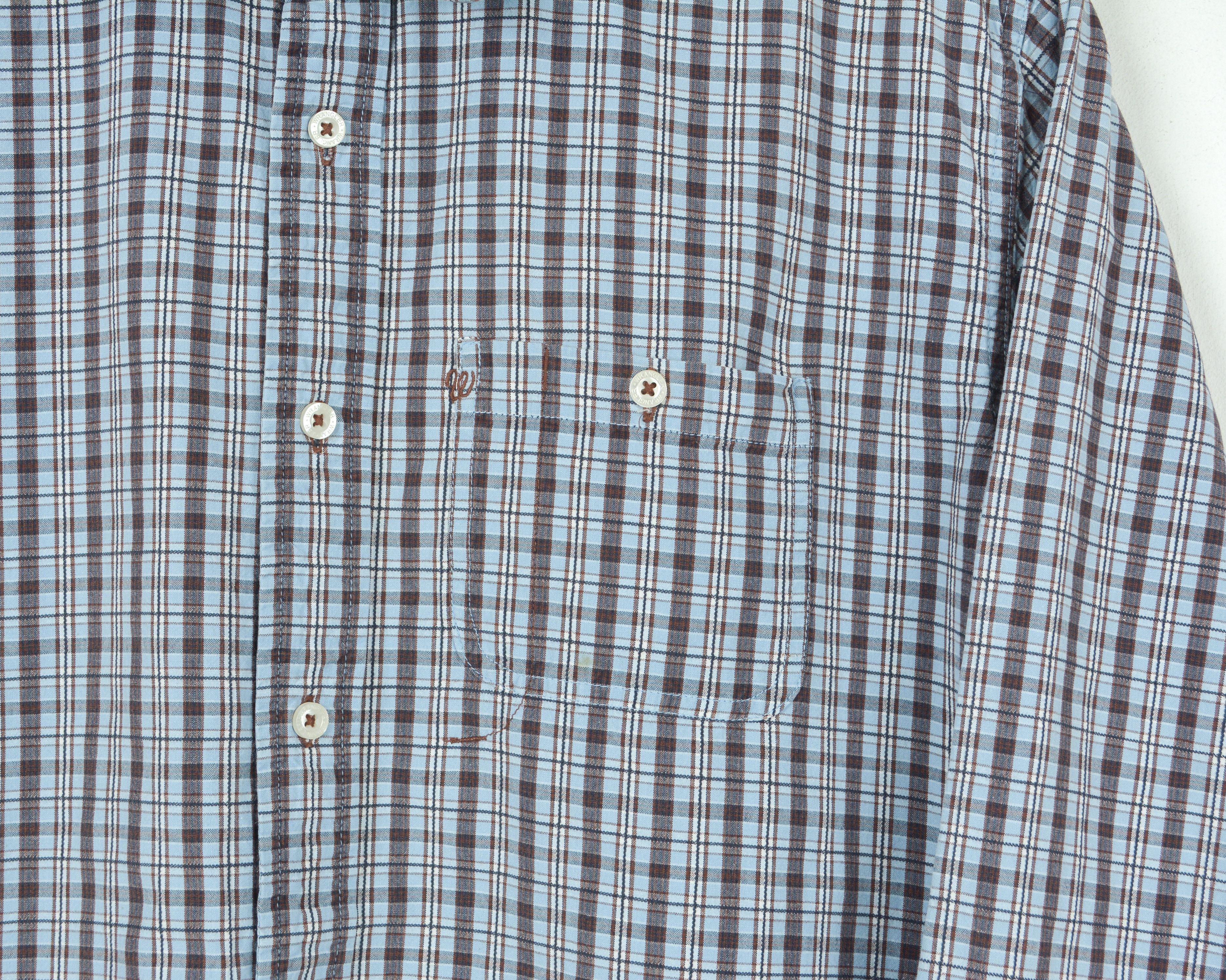 Vintage WRANGLER Western Button Up Check Shirt Vintage Lee Size US L / EU 52-54 / 3 - 3 Thumbnail