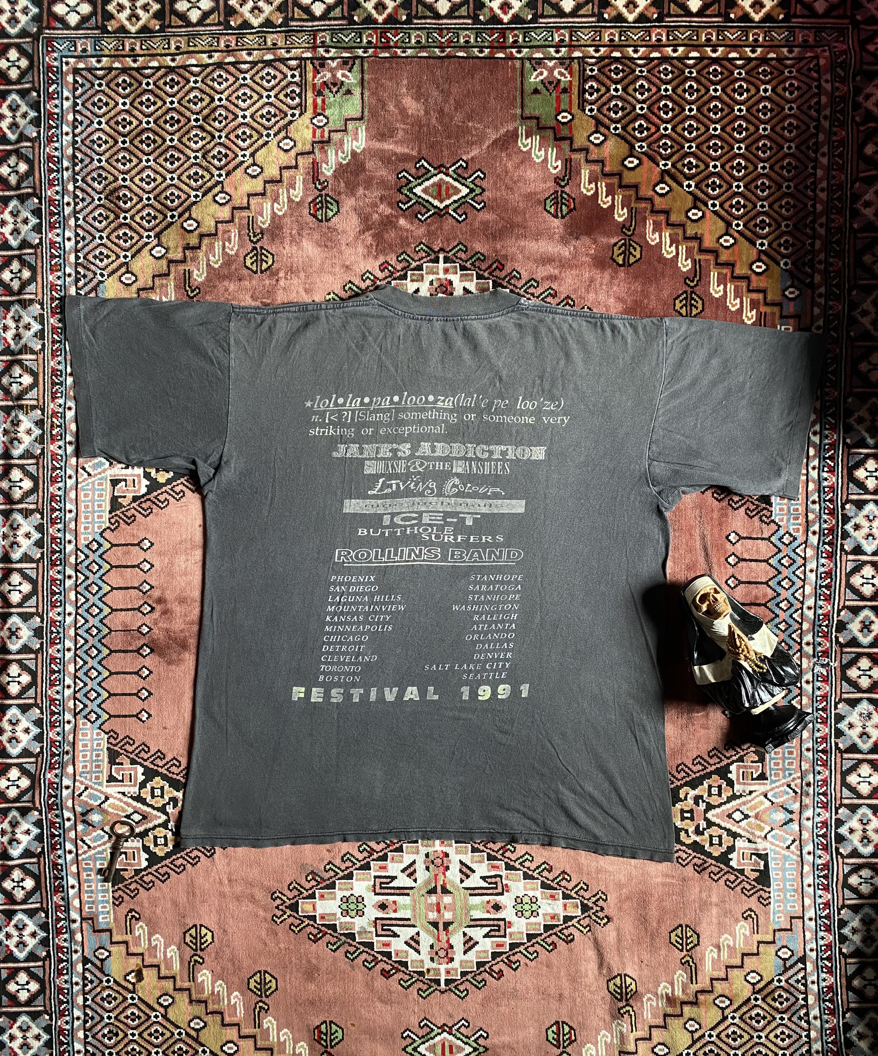 Band Tees Vintage Lollapalooza Music Festival 1991 Size US XL / EU 56 / 4 - 8 Thumbnail