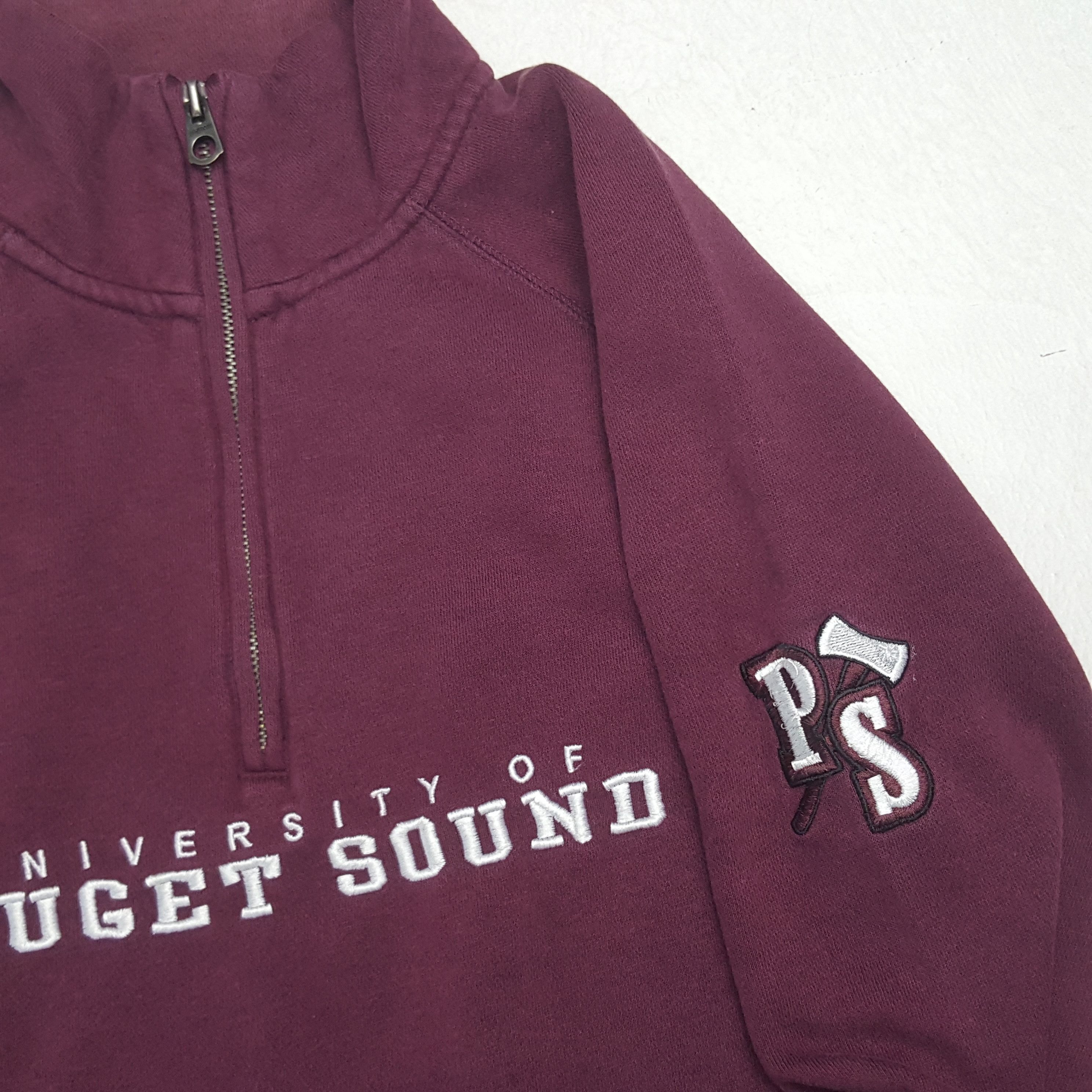 Jansport × Vintage Vintage University of Puget Sound Half Zipper Sweatshirt Size US S / EU 44-46 / 1 - 8 Thumbnail
