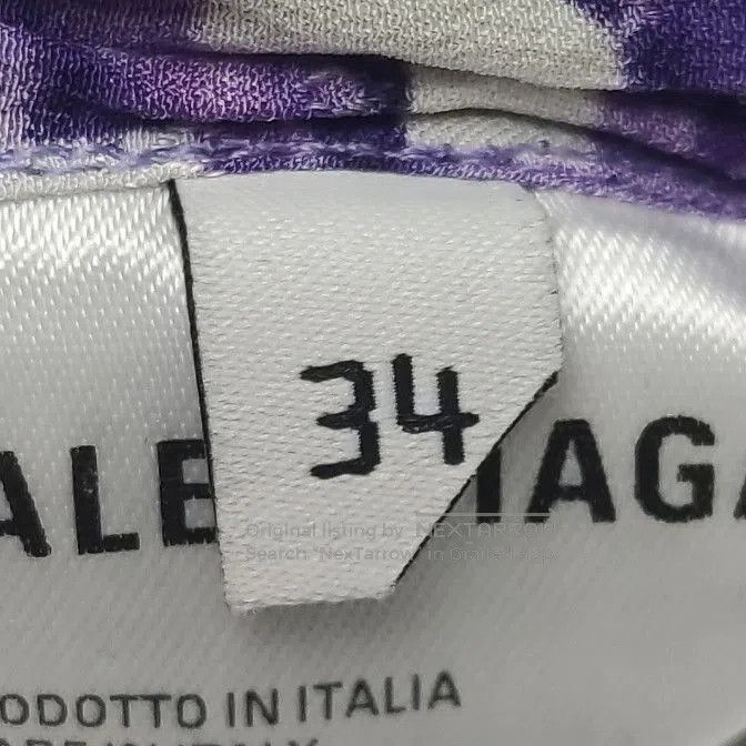 Balenciaga Balenciaga Purple Floral Silk Collared Shirt XXS. Size XXS / US 00 / IT 34 - 6 Thumbnail