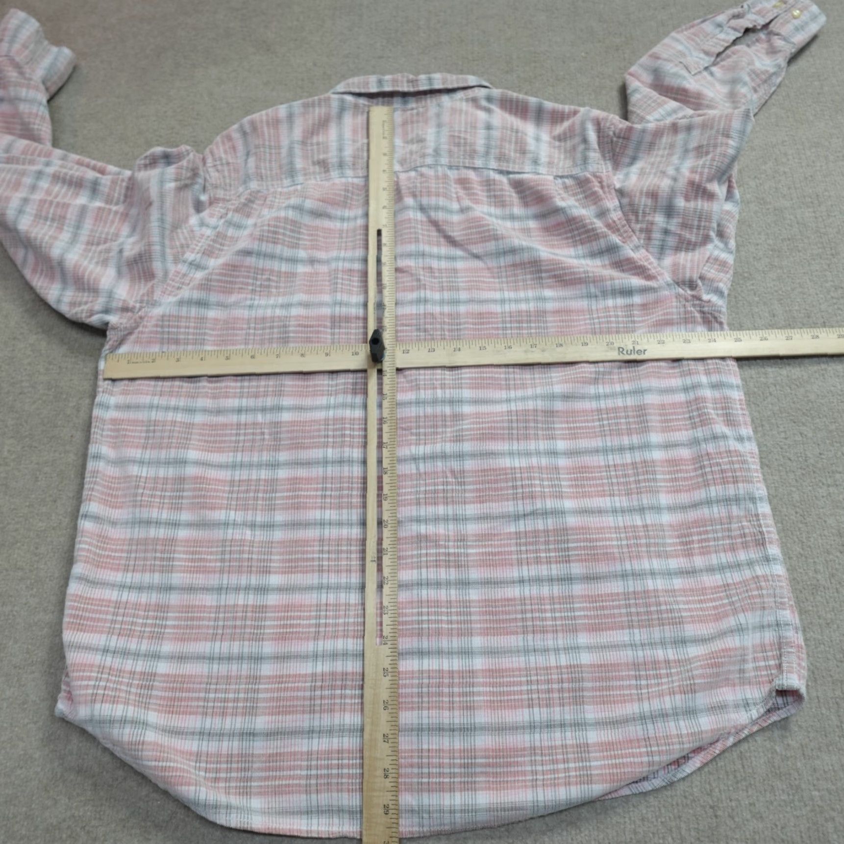 Tommy Bahama Tommy Bahama Shirt 2XL Pink Plaid Corduroy Pinwale Size US XL / EU 56 / 4 - 5 Thumbnail