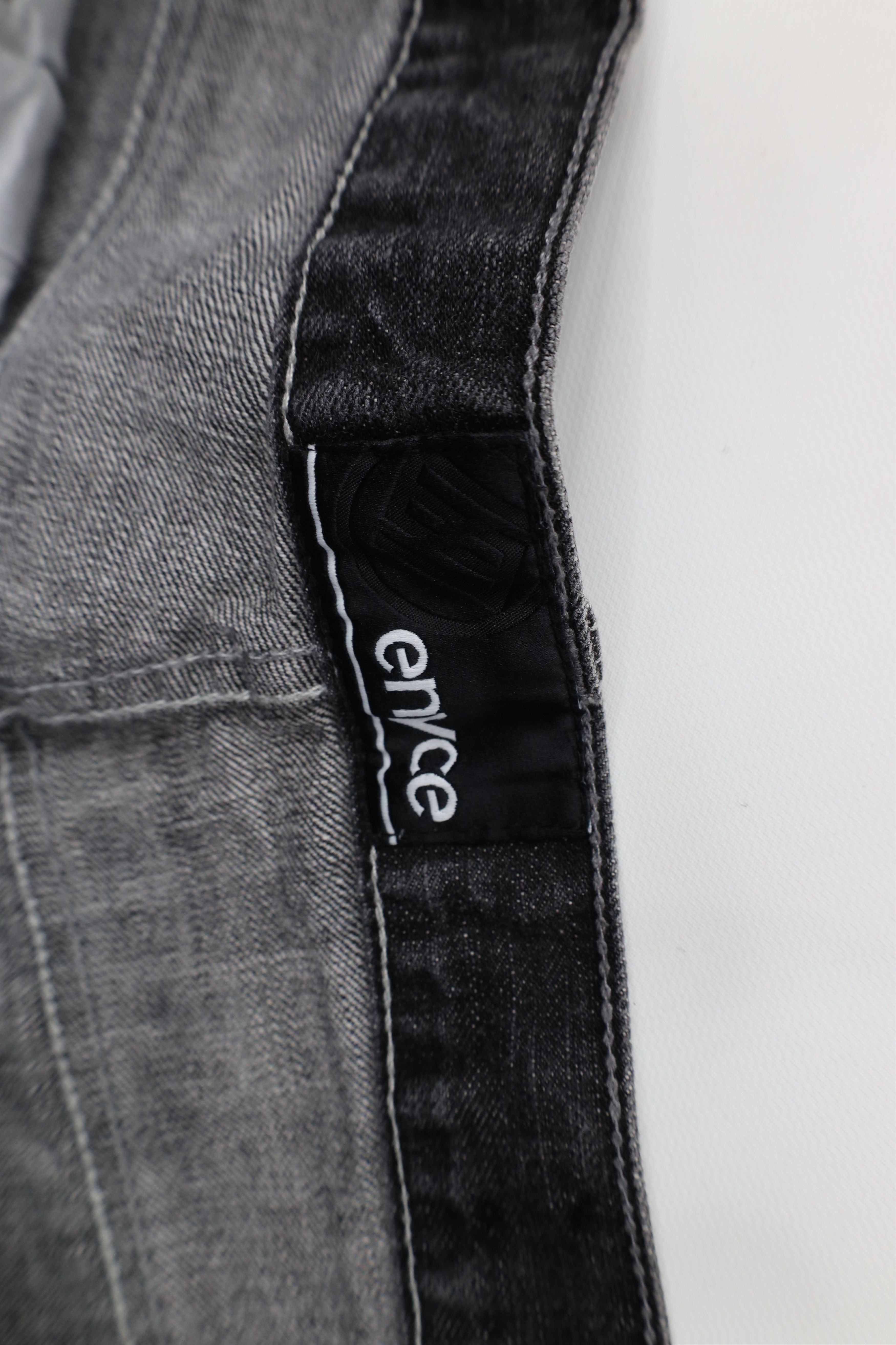 Enyce Vintage 90s Y2K Enyce Wide Leg Denim Jeans Black Cotton Size US 40 / EU 56 - 9 Thumbnail